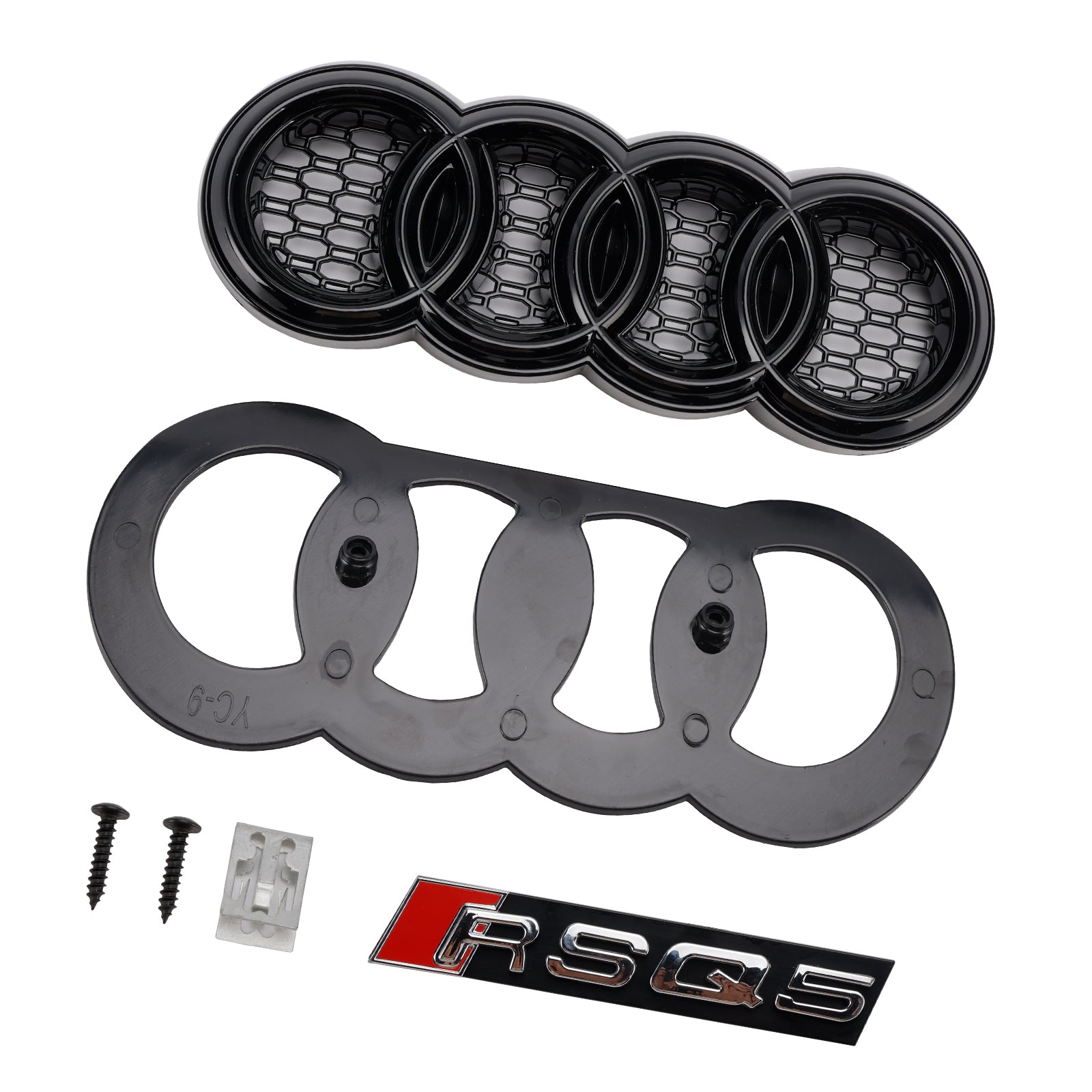 2009-2012 Audi Q5 Gloss Black Front Bumper Grill Grille 8R0853651B