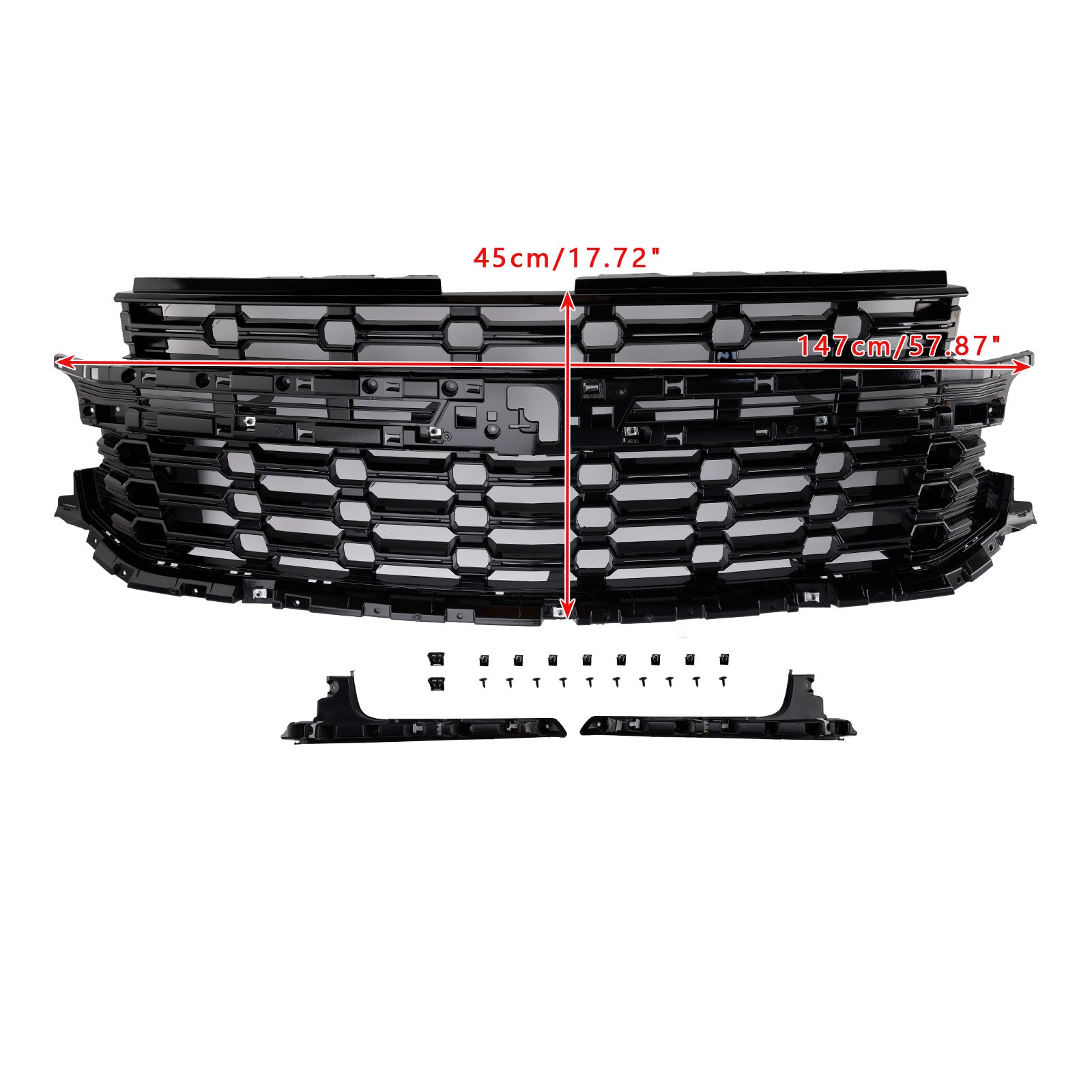2021-2024 Chevrolet For Chevy Tahoe Z71-Look Front Bumper Grille Black