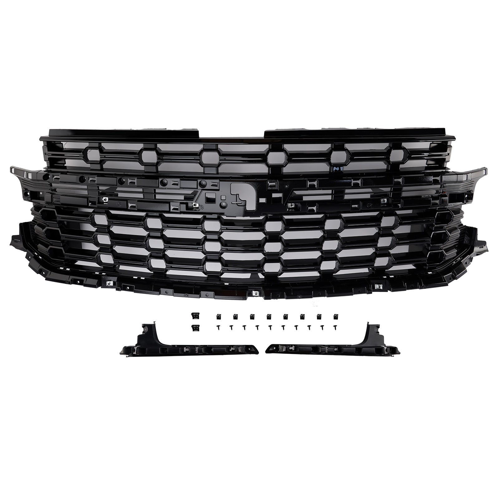 Z71-Look Front Bumper Grille Fit Chevrolet Tahoe/Suburban 2021-2024 Black