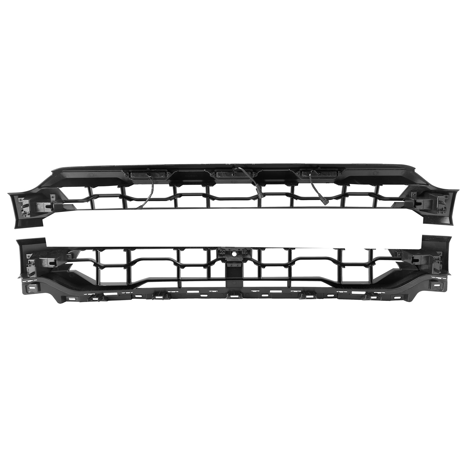 Ford F150 Front Bumper Grille Raptor Style 2024-2025 Black Replacement Grill With LED