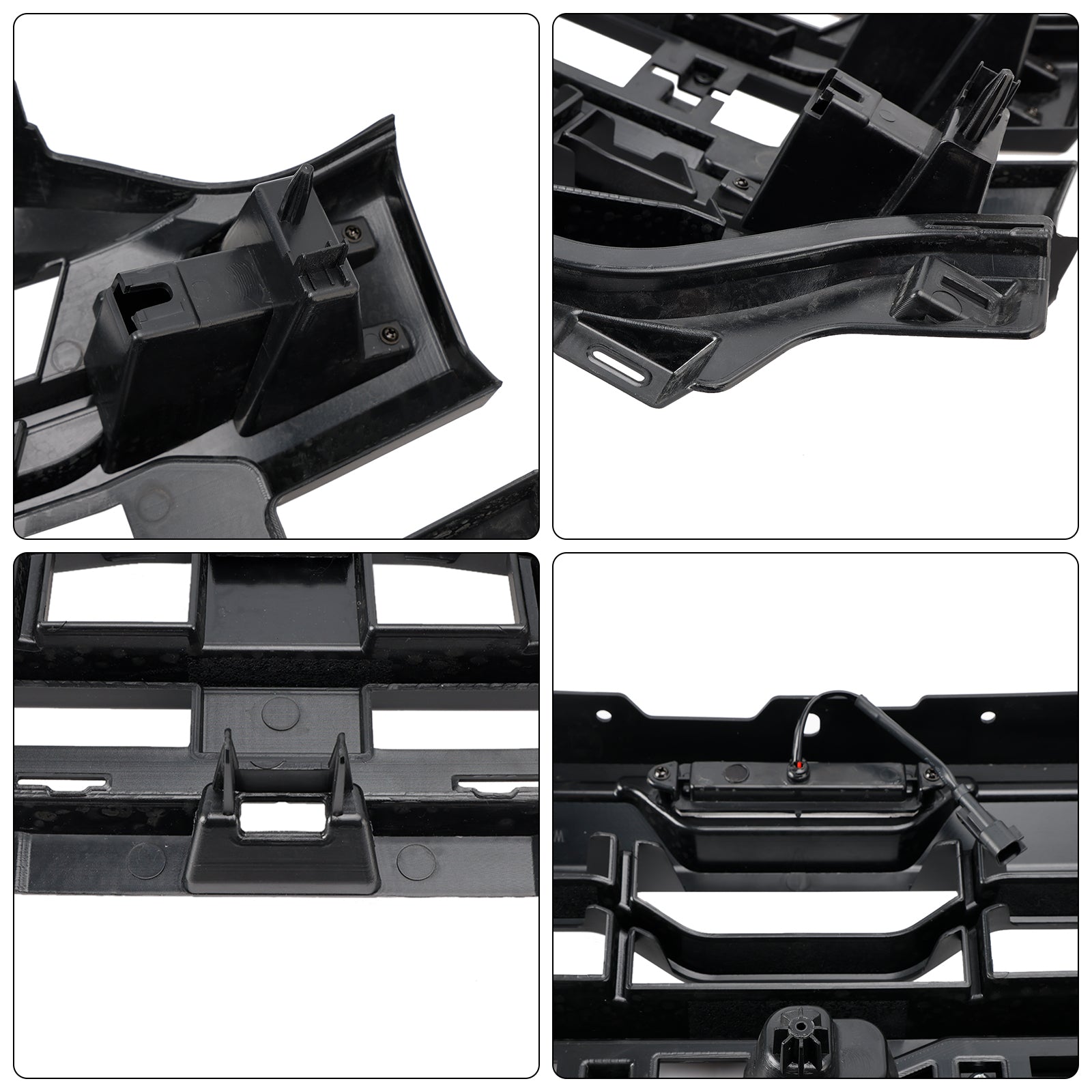 2024 2025 Ford F150 Black Grille Front Bumper Raptor Style Grill W/ LED Light & Letter