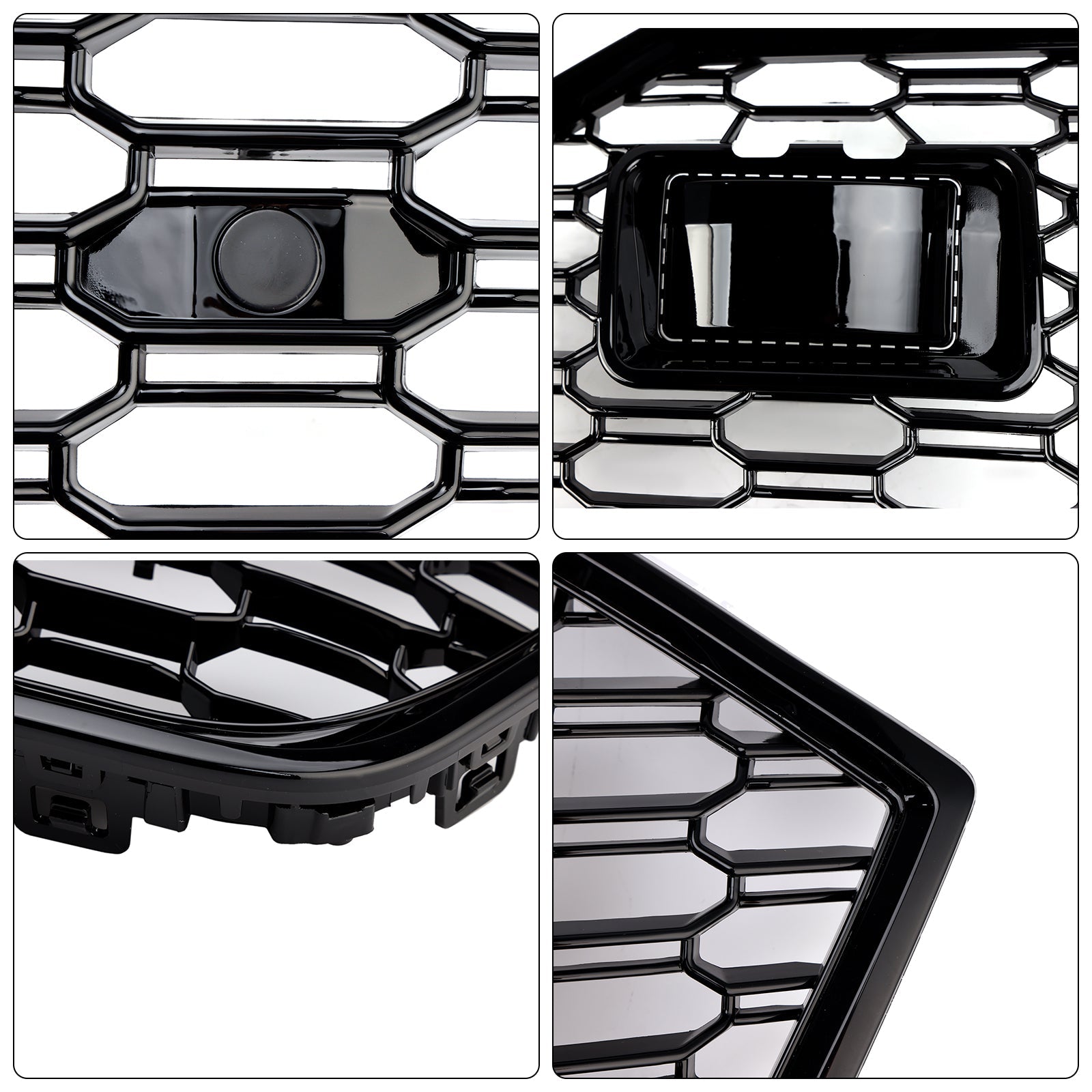 2019-2024 Audi A7 C8 S7 W/ACC Front Bumper Grille Grill Black