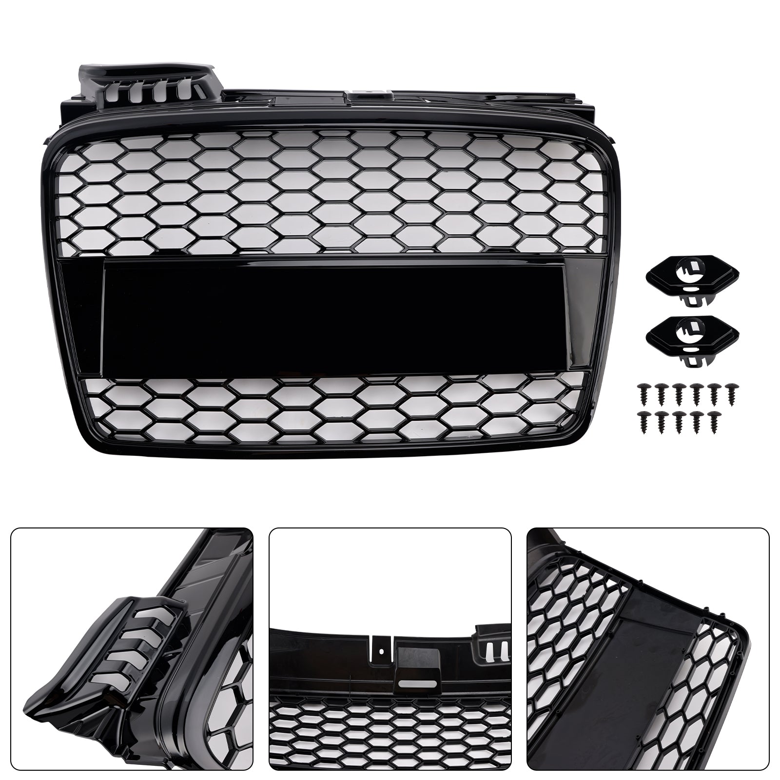 2005-2008 Audi A4 B7 RS4 Style Honeycomb Sport Mesh Hex Grille Grill