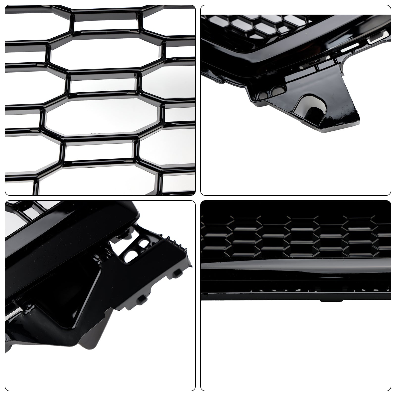 2016-2020 Audi Q2 Pre-Facelift Gloss Black Front Honeycomb Grille Grill