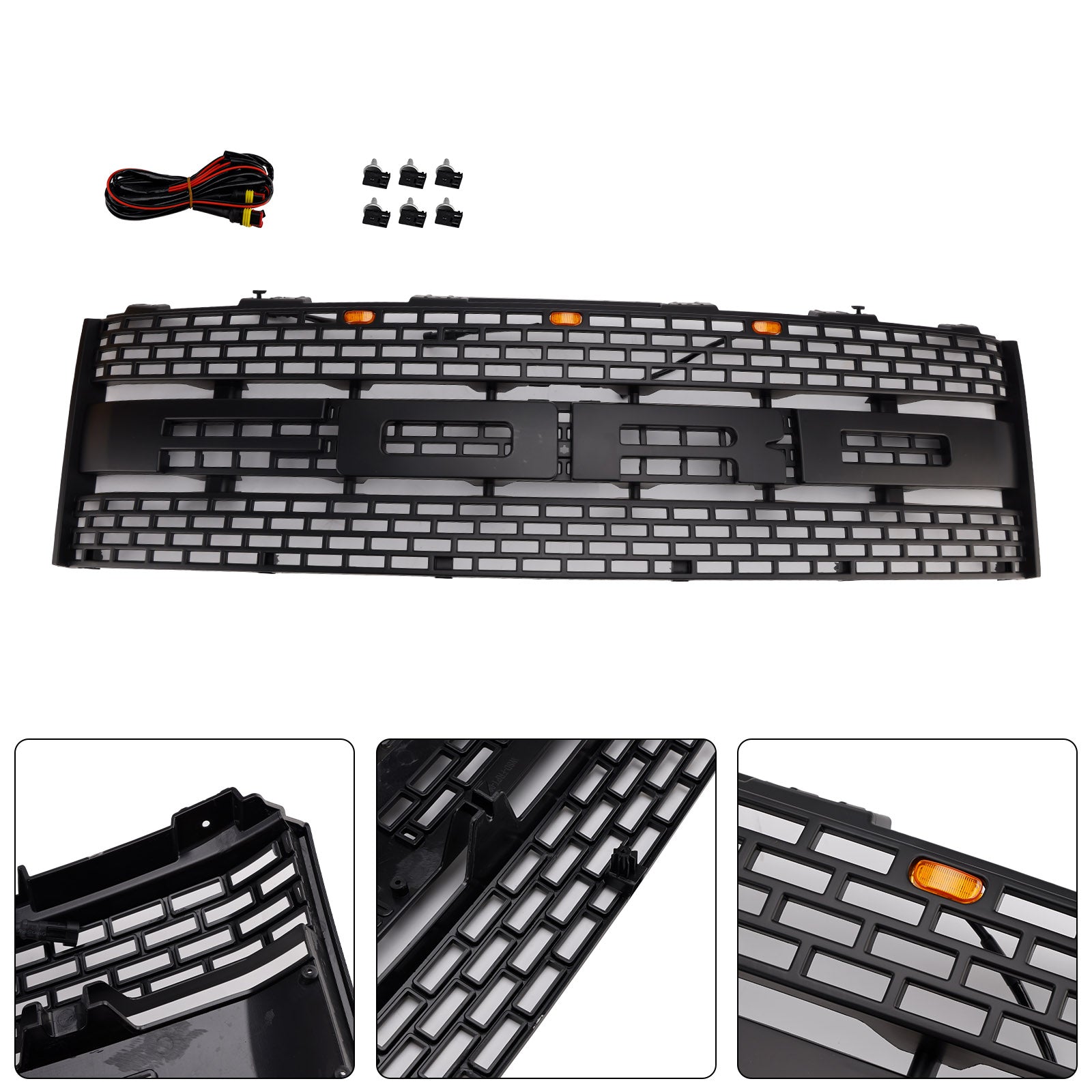 2010-2014 Ford F150 Raptor W/O Camera Hole Front Bumper Grille CL3Z8200DA