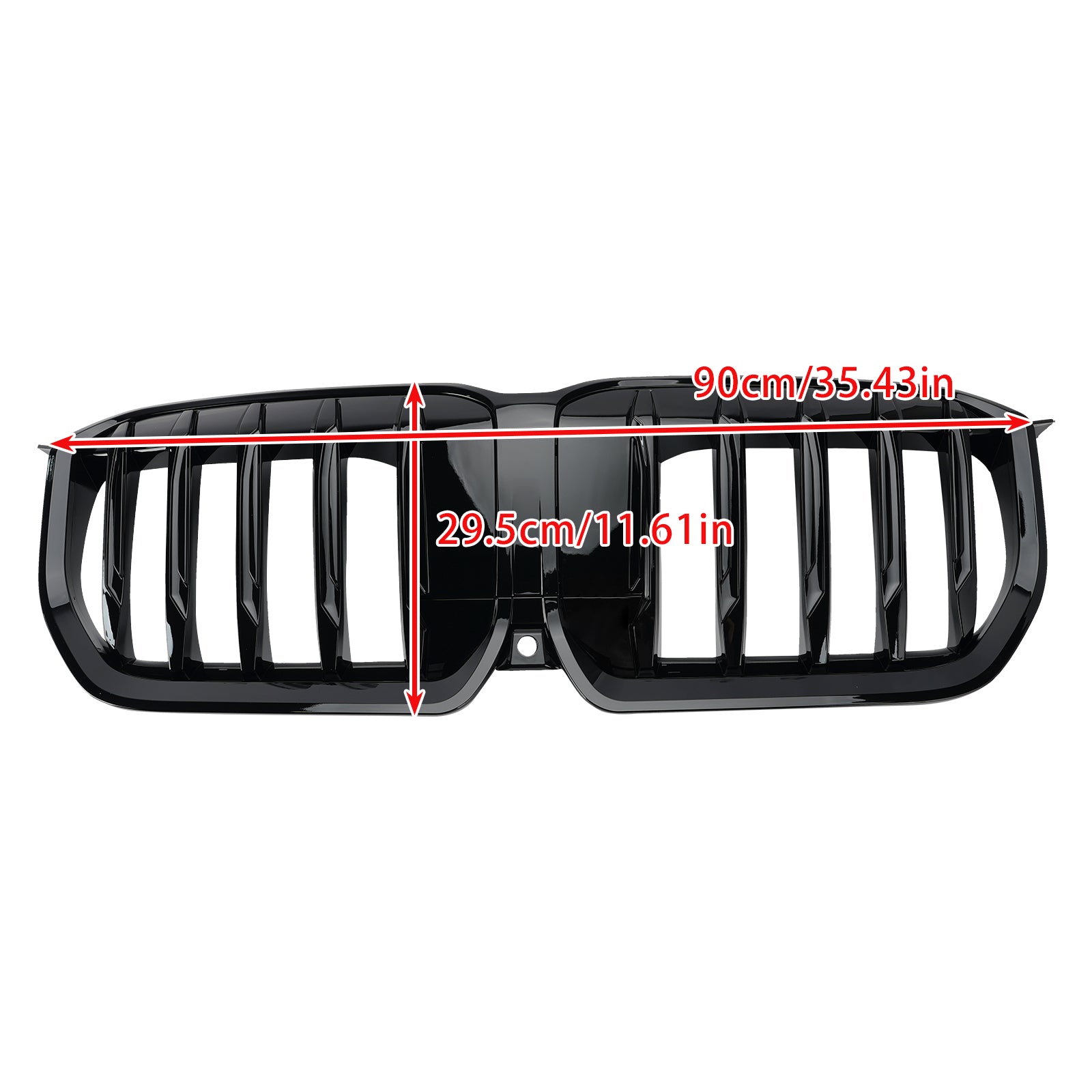 Gloss Black Front Bumper Kidney Grille Grill Fit BMW X1 U11 U12 2023-2024