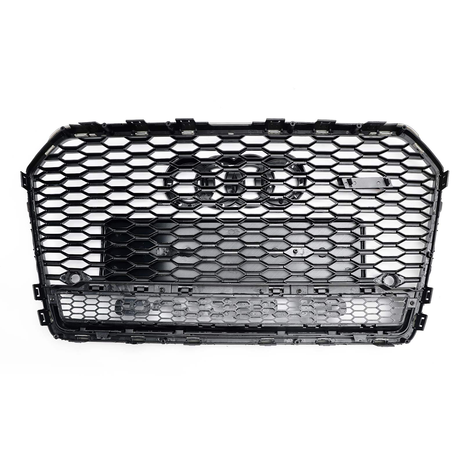 2016-2018 Audi A6 (C7) C7PA Facelift RS6 Style Honeycomb Mesh Front Grill Grille Black