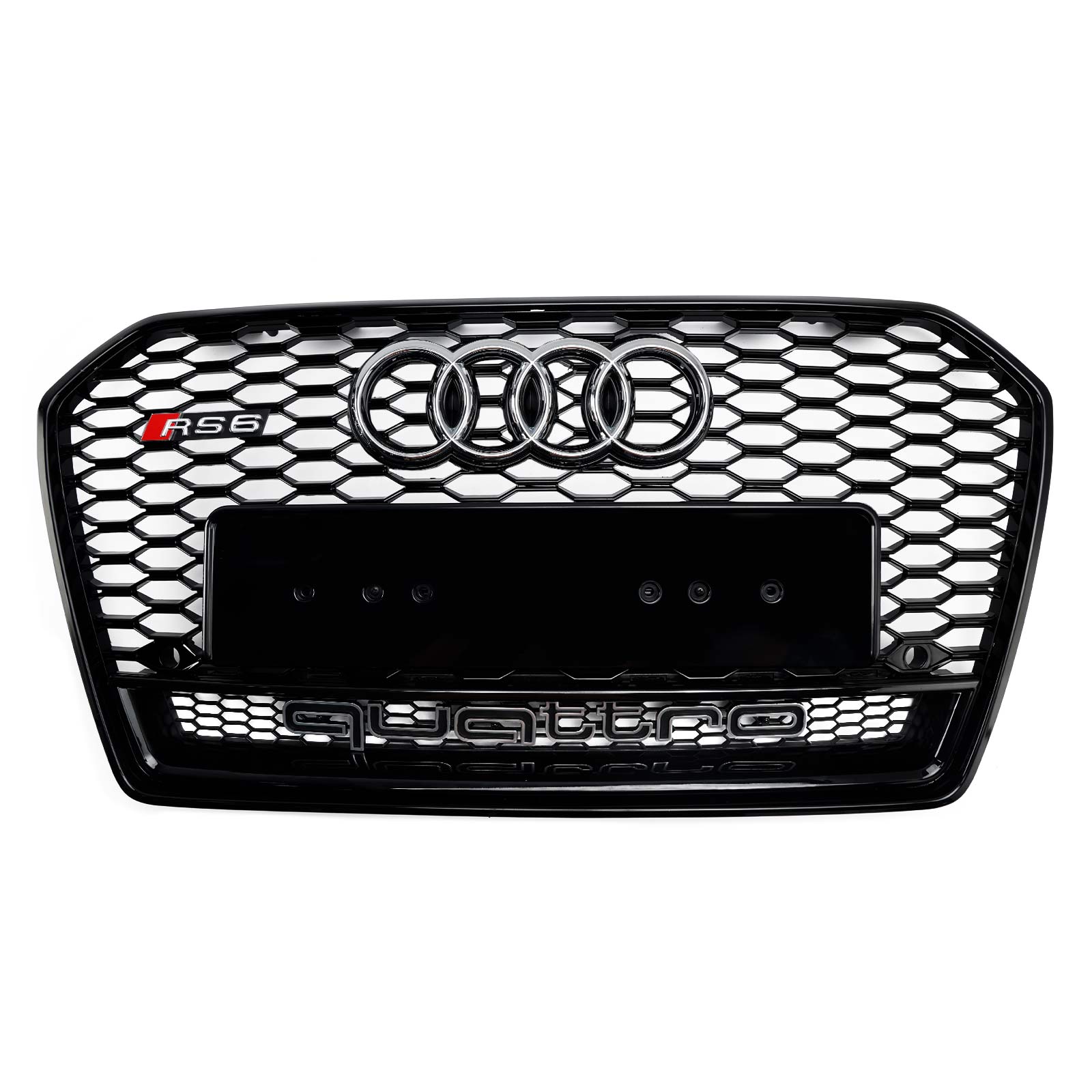 2016 2017 2018 Audi A6 S6 C7 C7PA RS6 Style Honeycomb Mesh Front Grill Grille Black