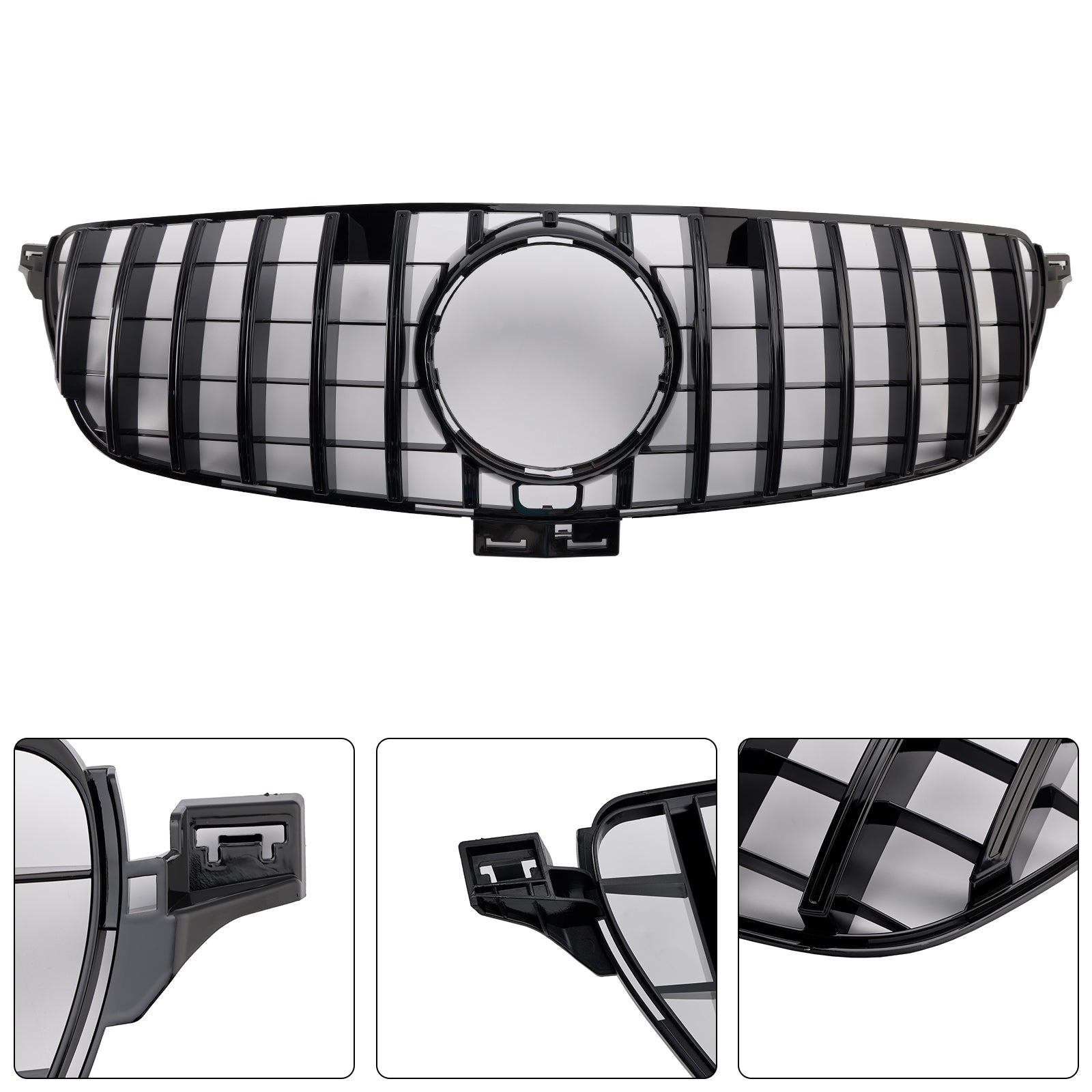 2015-2018 Mercedes Benz GLE-Class W166 GT Style Front Bumper Grille Grill