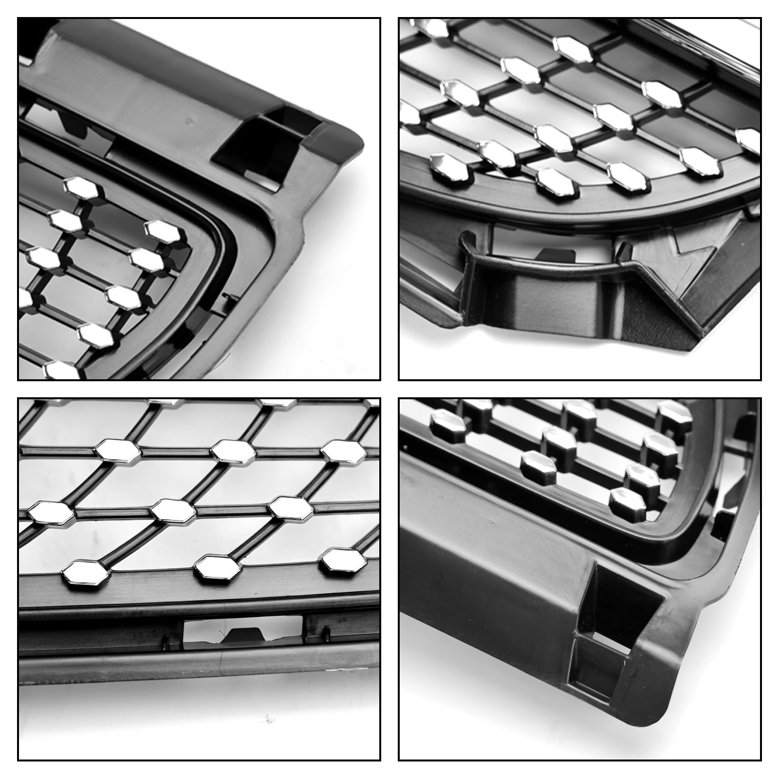 Front Bumper Grill Grille Fit Mercedes Benz B-Class W246 2011-2014 Diamond