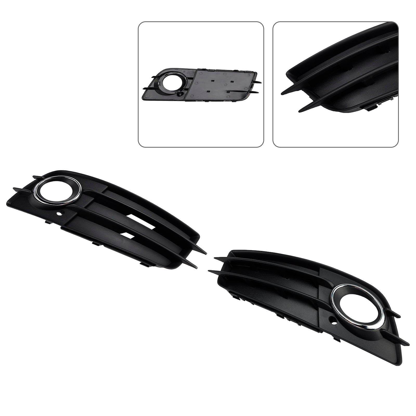 2008-2012 Audi A4 B8 S-Line S4 Pair Car Fog Light Grill Cover Left&Right