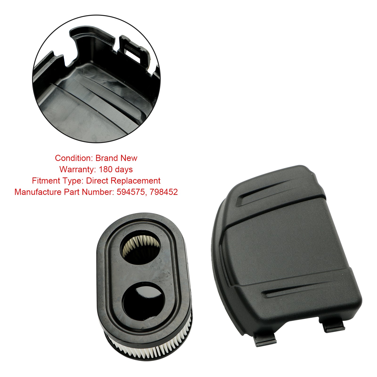 Lawn Mower Air Filter Lid 594575 fit B & S 650EXI 675EXI 675IS 798452