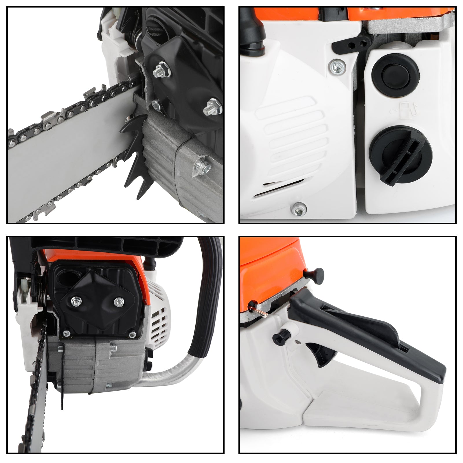20'' 52CC Best Gasoline Chainsaws Cutting Wood Aluminum Chain Saws for Sale