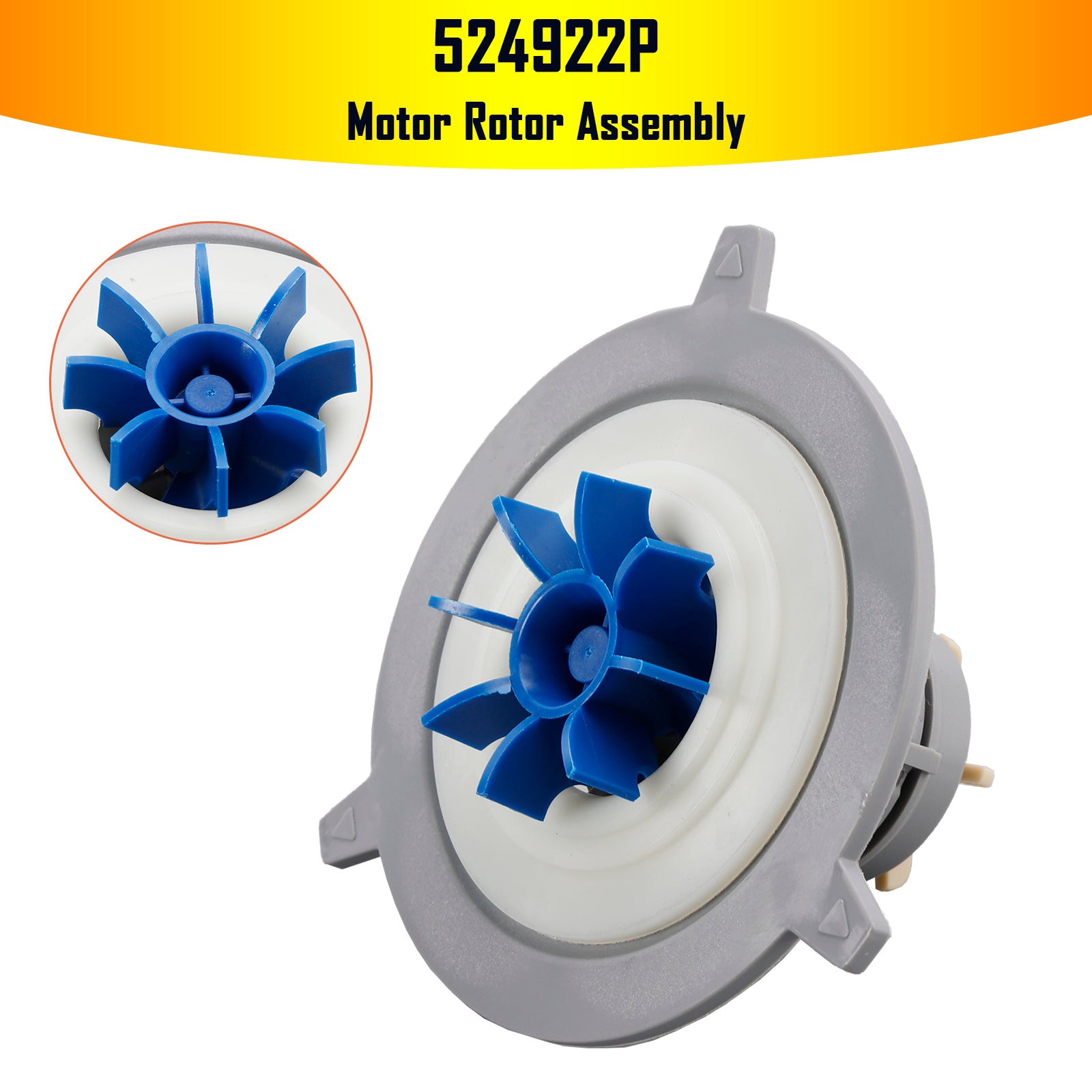 524922P Motor Rotor Assembly for Fisher & Paykel DSC Dishwasher Pump Motor