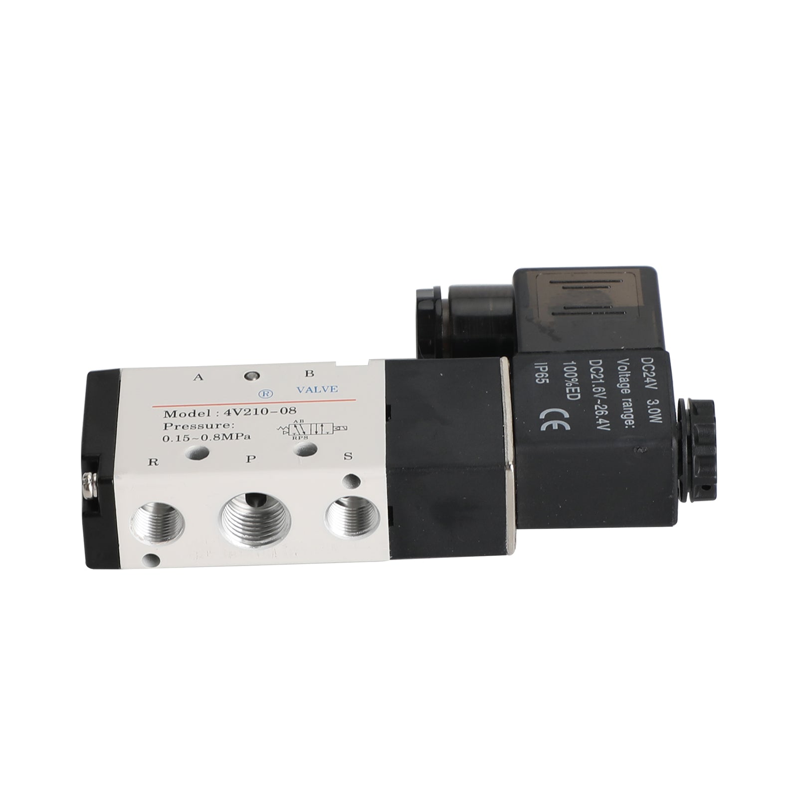 4V210-08 5 Way 2 Position Dc 24V Pneumatic Electric Solenoid Air Valve