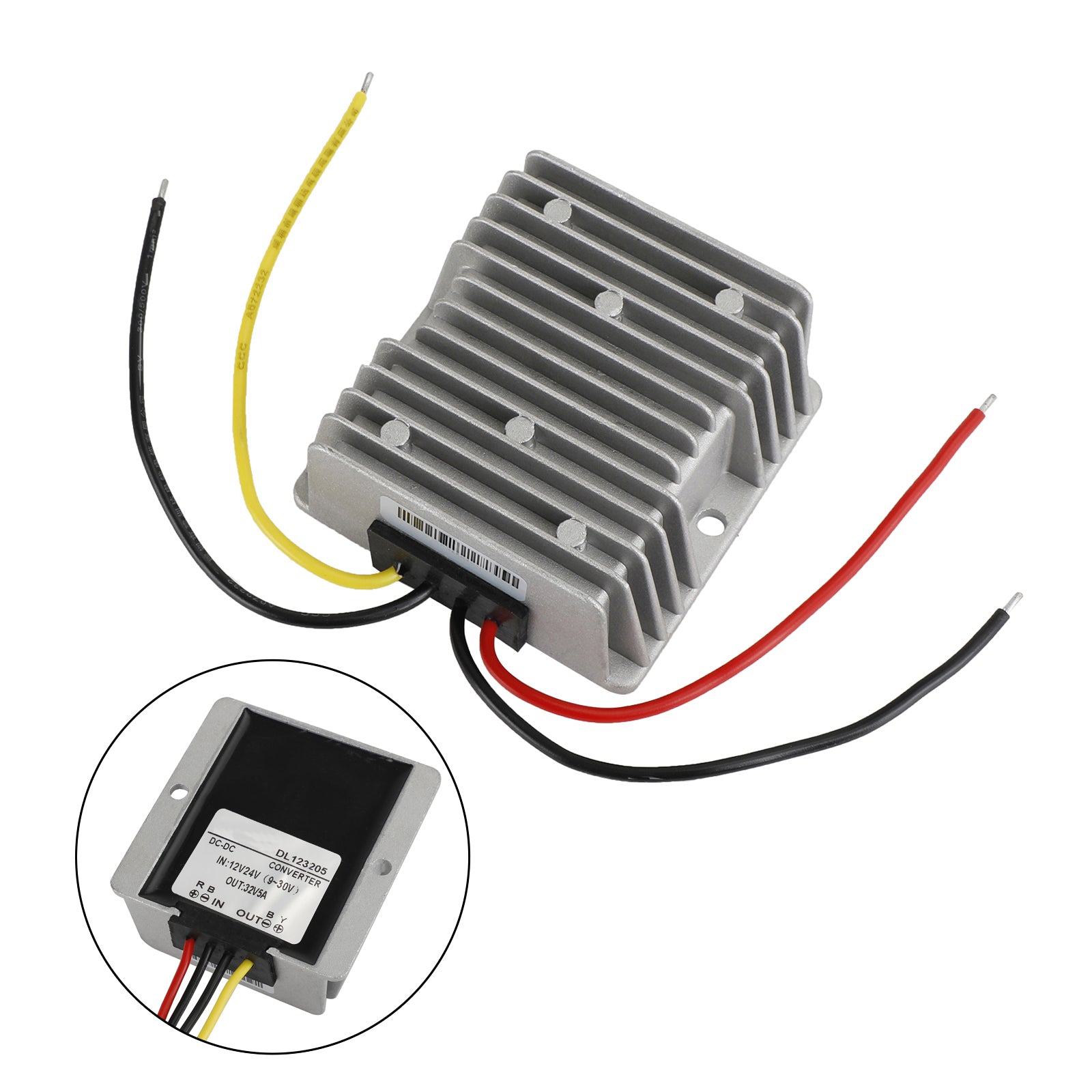 DC-DC 12/24V-32V 5A 160W 승압형 차량용 전원 공급 장치 컨버터 레귤레이터 방수
