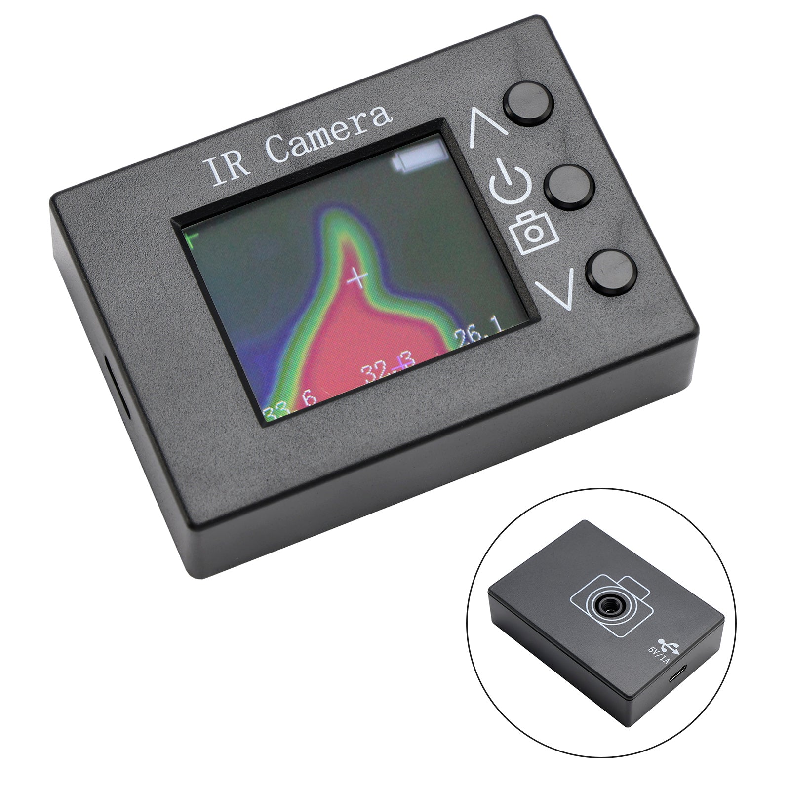 MLX90640 32x24 디지털 적외선 열화상 카메라 (1.8인치 TFT 디스플레이 포함)