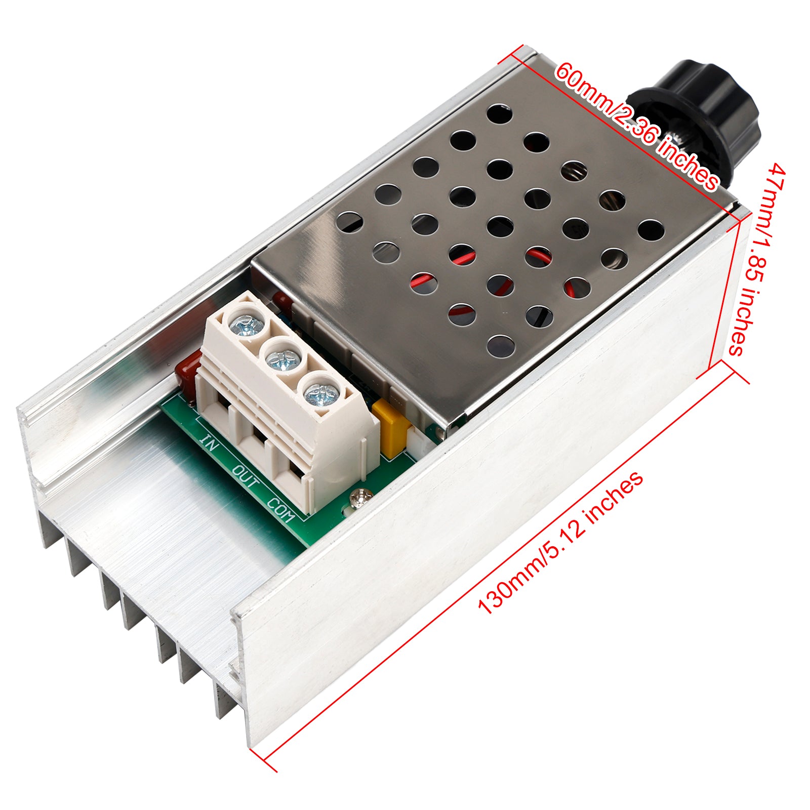 AC 110-220V 10000W SCR Motor Speed Controller Volt Regulator Dimmer Thermostat