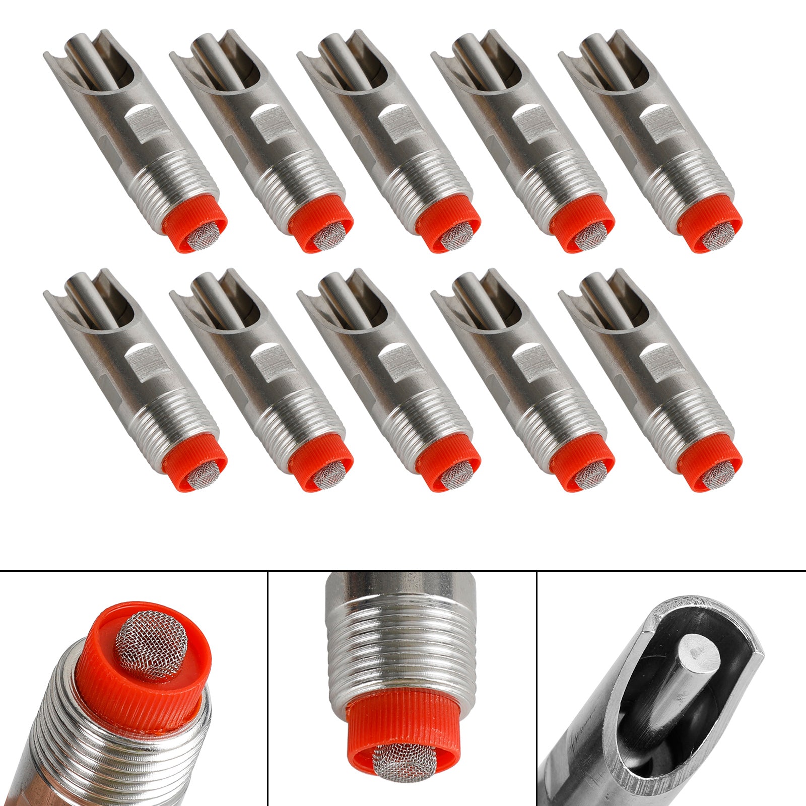 10 Uds bebedero de acero inoxidable herramientas 1/2 "NPT rosca cerdo automático Fedex Express