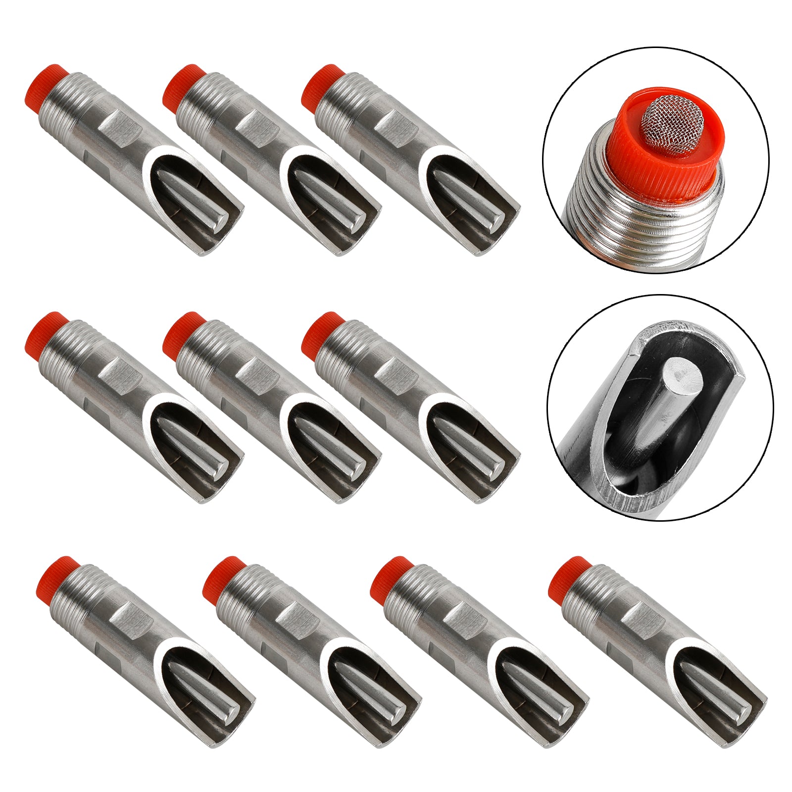 10 Uds bebedero de acero inoxidable herramientas 1/2 "NPT rosca cerdo automático Fedex Express