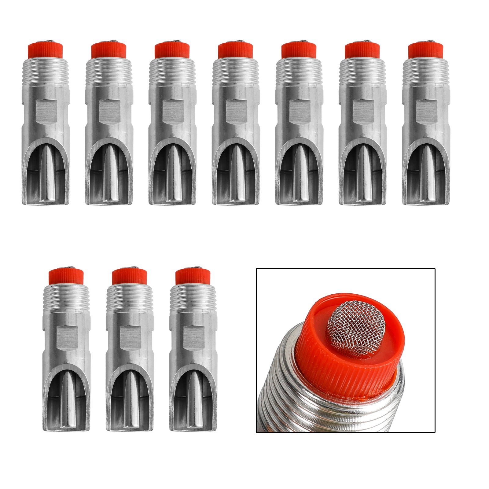 10 Uds bebedero de acero inoxidable herramientas 1/2 "NPT rosca cerdo automático Fedex Express