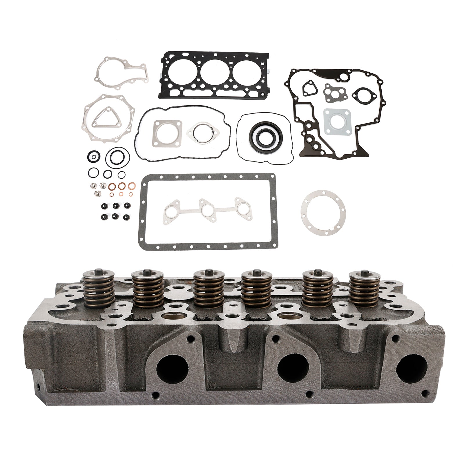 Kubota D902 RTV900 트랙트 1G962-03045 용 완전한 실린더 헤드+개스킷 키트