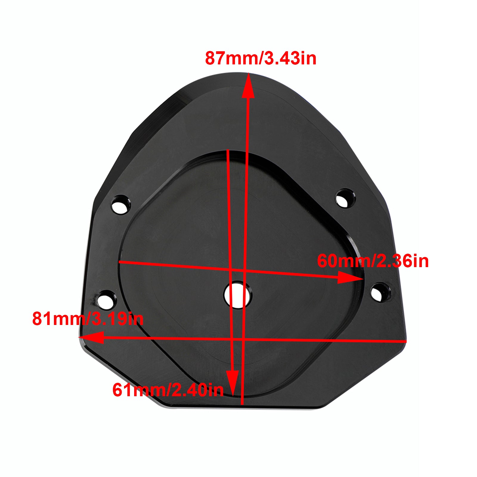 Yamaha XT1200Z XT1200ZE Super Tenere 2014-2021 Soporte de placa ampliada