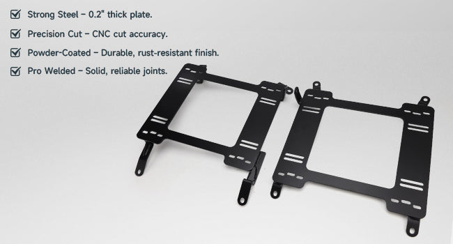 2003-2006 Infiniti G35 2X Low Profile Bracket Rail Seat Brackets Adapter
