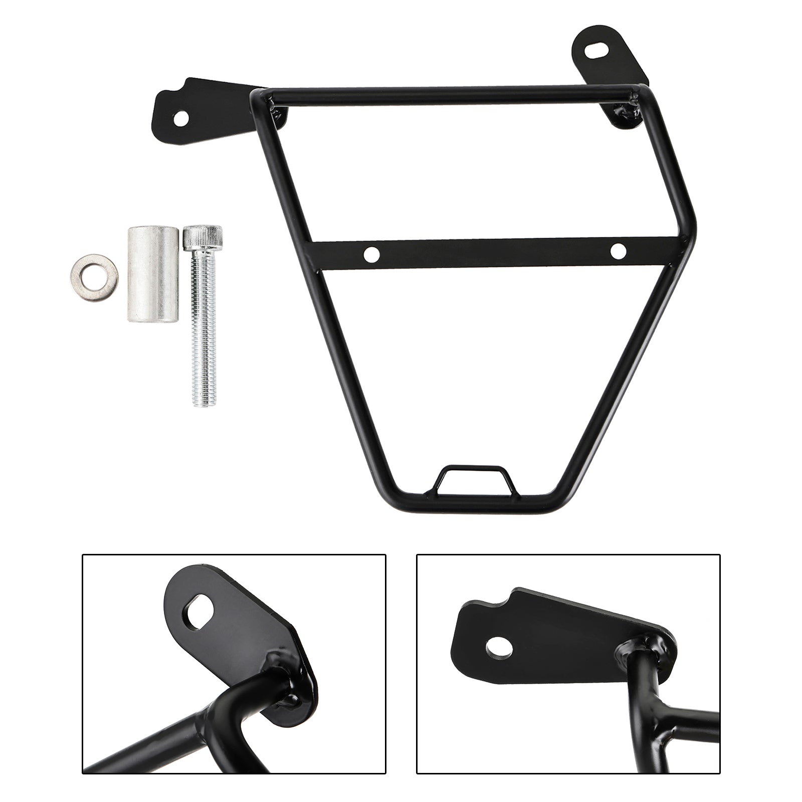Side Saddle Bag Mounting Bracket Black Fit For HONDA CB GB 350 Hness 21-23