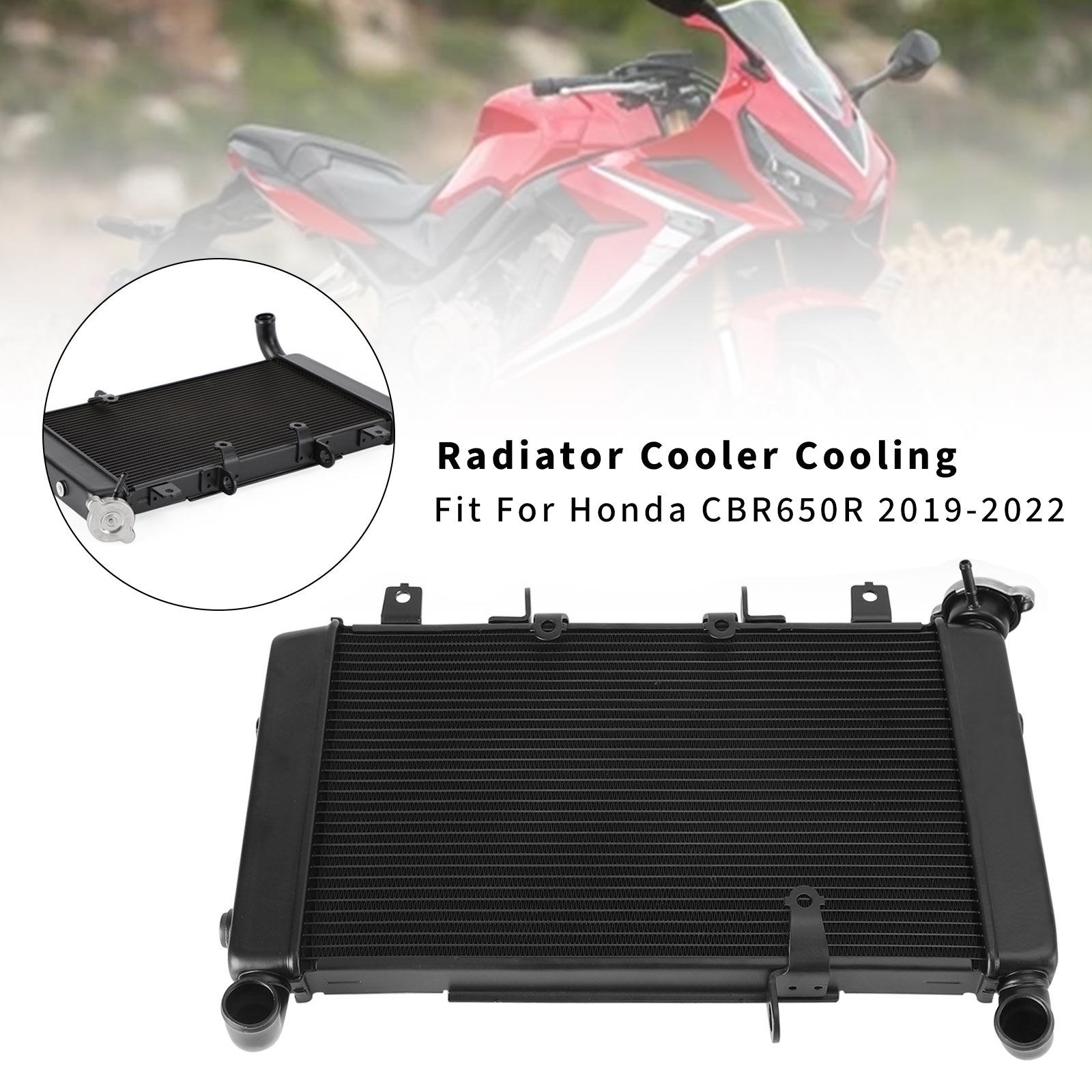 Honda CBR650R 2019-2023 Aluminium Engine Radiator Cooler Cooling