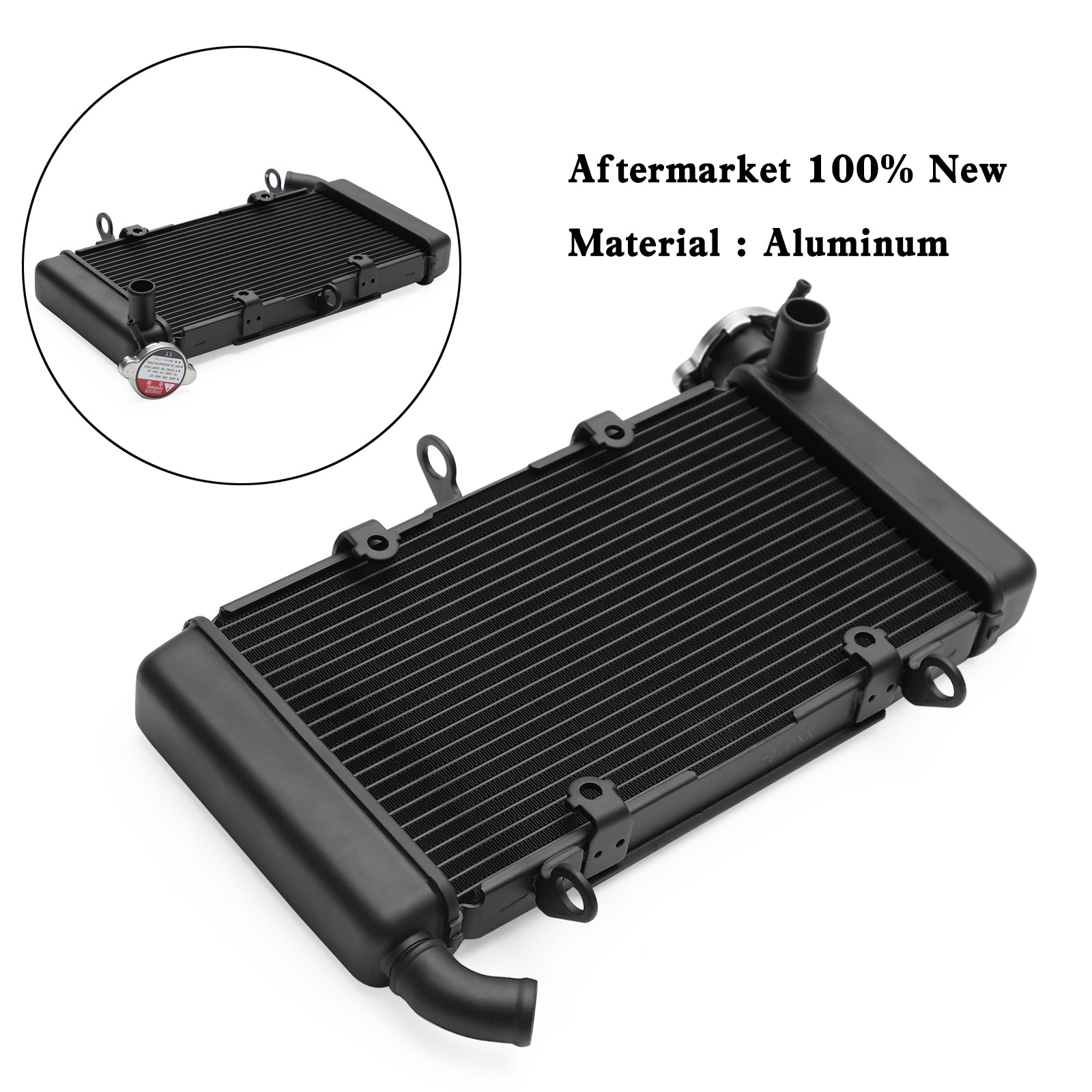 Honda CBR500R CBR 500 R 2019-2022 Enfriador de refrigeración del radiador de aluminio