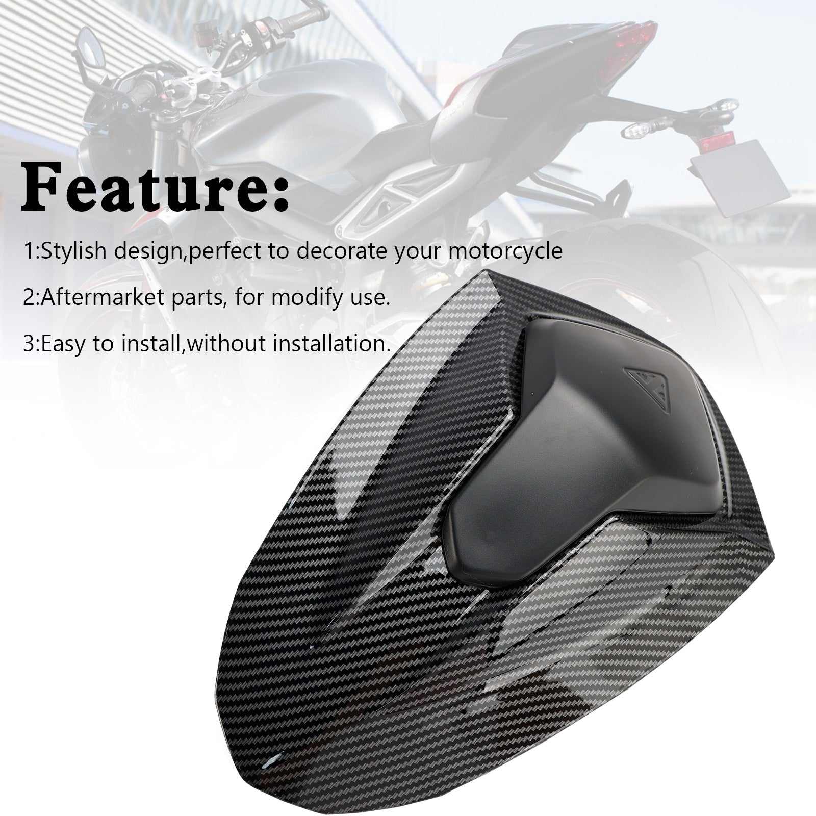 Street Triple RS 765 2020-2024 Rear Tail Seat Fairing Cowl Cover