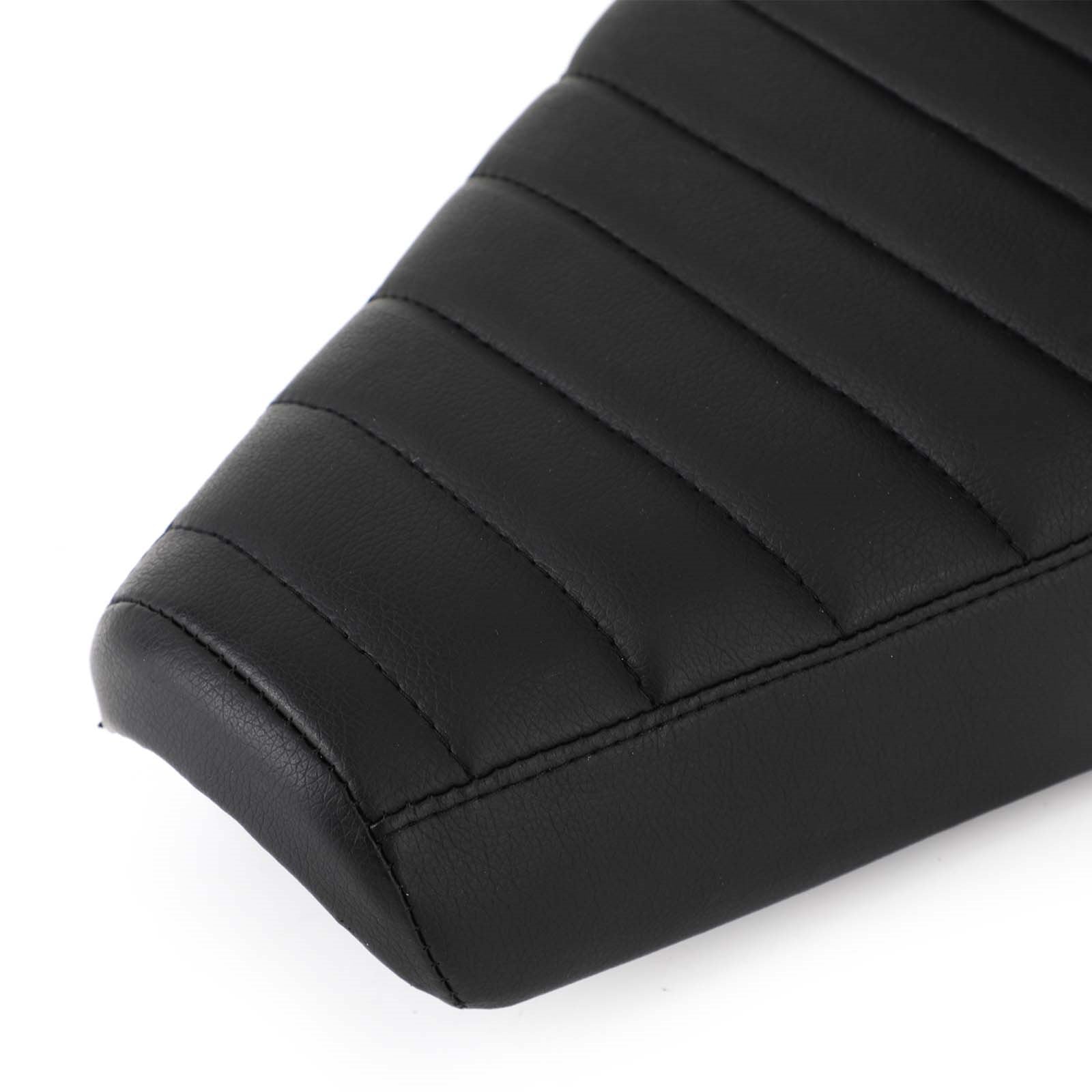 야마하 2013-2019 XVS 950 볼트에 맞는 클래식 스티치 라이더 조수석 블랙