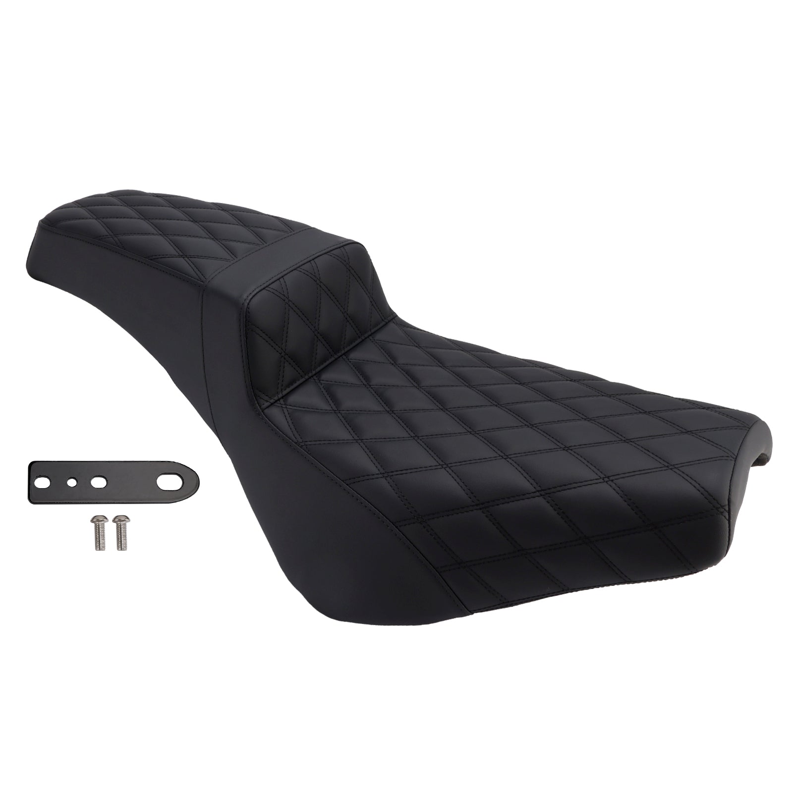 2021-2025 Street Bob 114 Softail Ribbed Complete Cushion Rider Passenger Seat