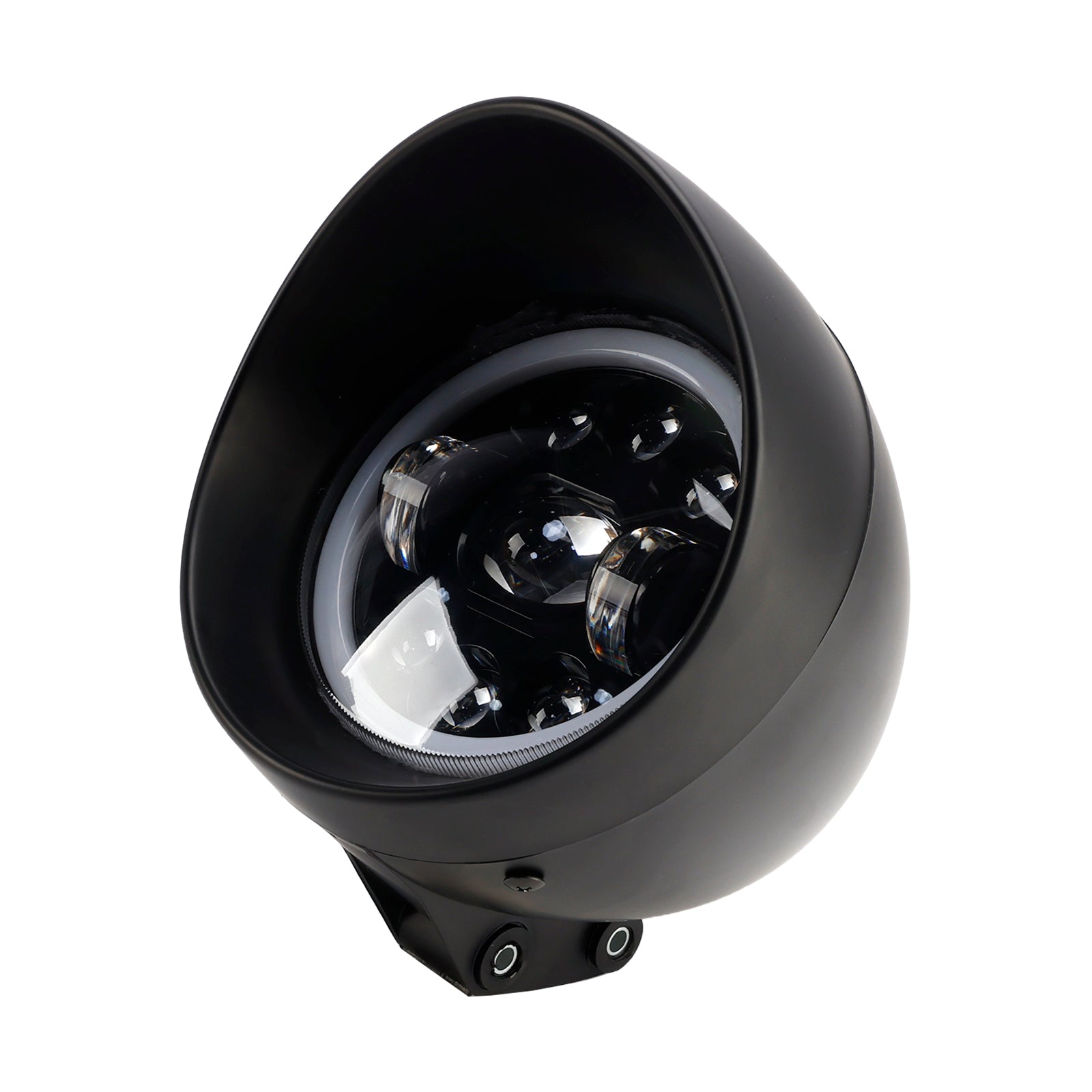 5.75" Motorcycle Spotlight Headlight Fog 9-Bulbs For Motorcycle Scooter Chrome