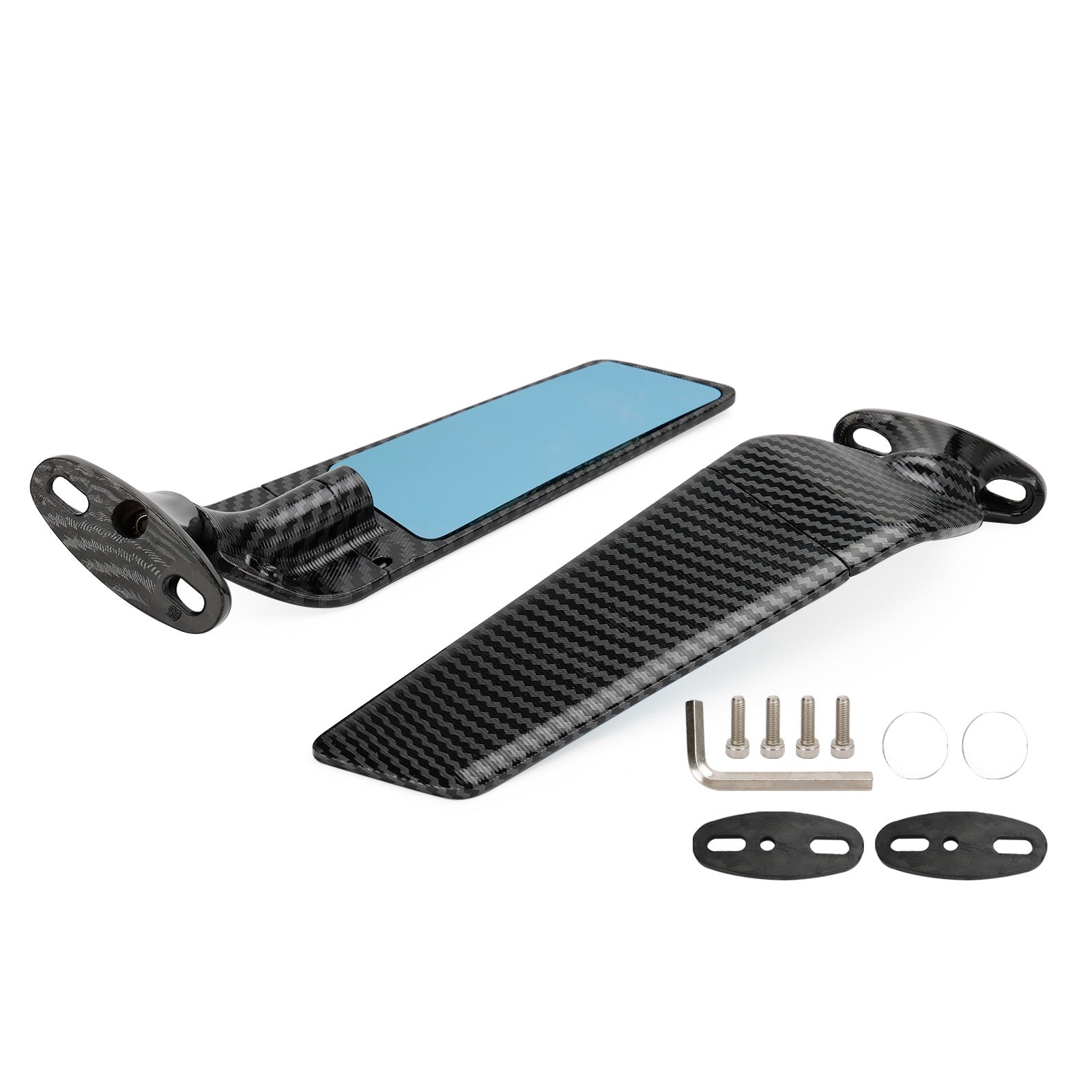 2011-2023 Honda CBR250R Wing Fin Spoiler Side Rearview Mirrors