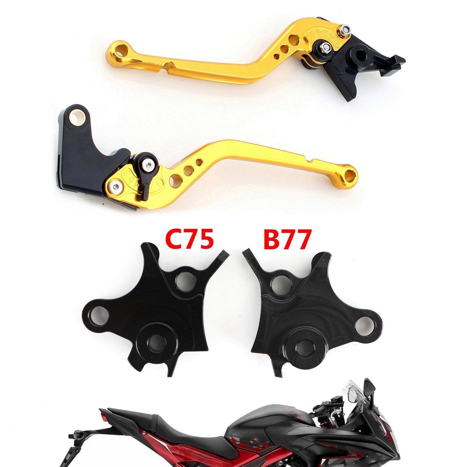 Motorcycle Long Clutch Brake Lever fit for BMW R1200GS Adventure (LC) 2014-2018 Generic