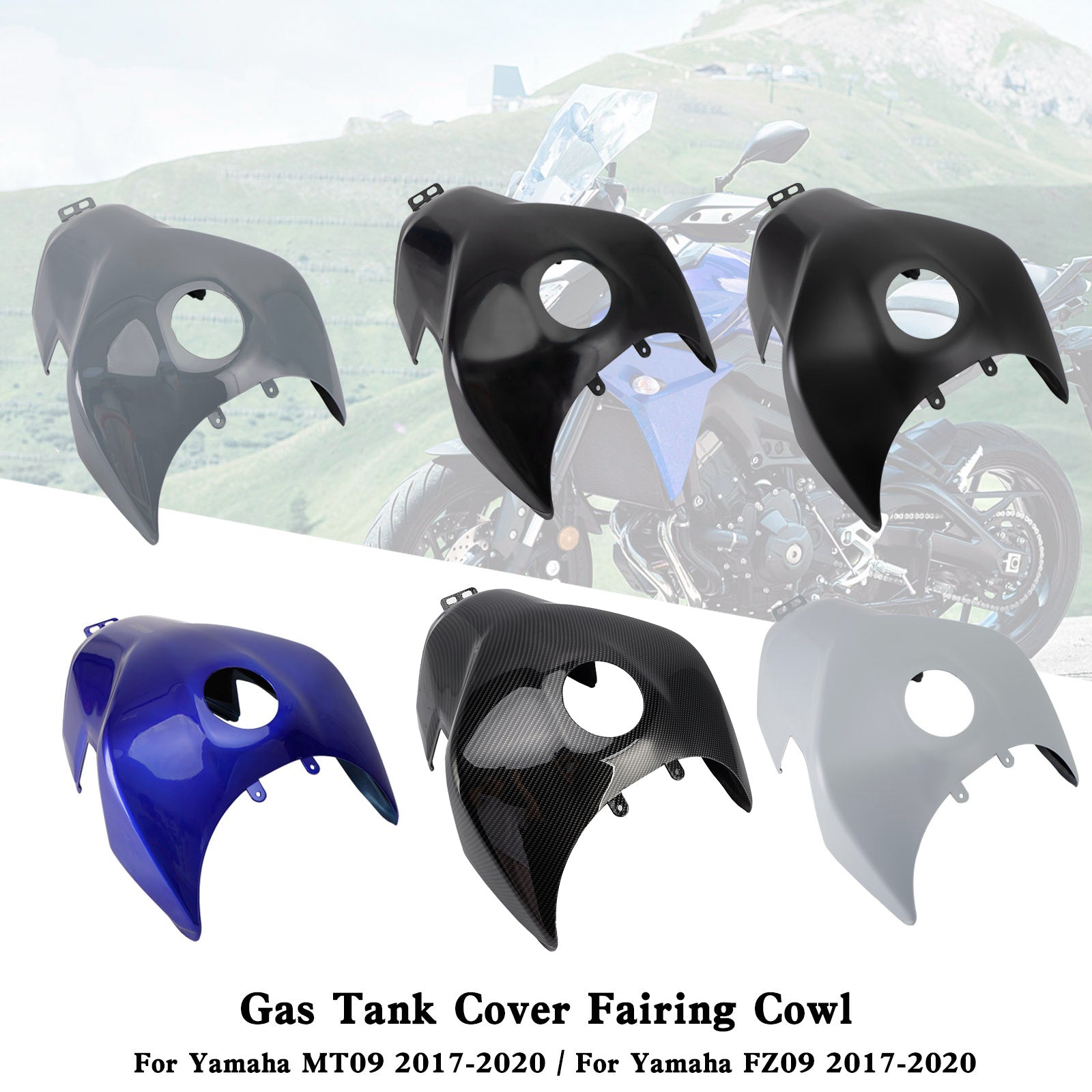 2017-2020 Yamaha MT-09 MT09 FZ09 Gas Tank Cover Trim Fairing Cowl