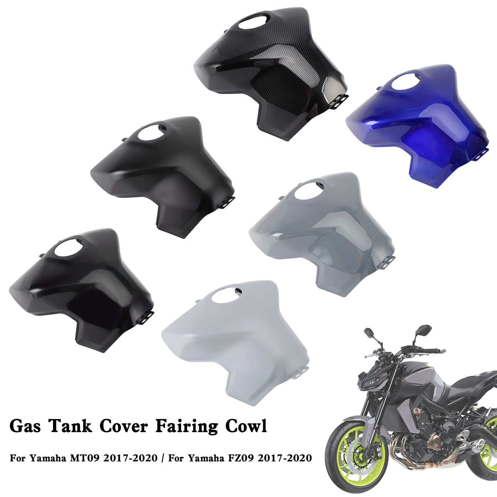 2017-2020 Yamaha MT-09 MT09 FZ09 Gas Tank Cover Trim Fairing Cowl