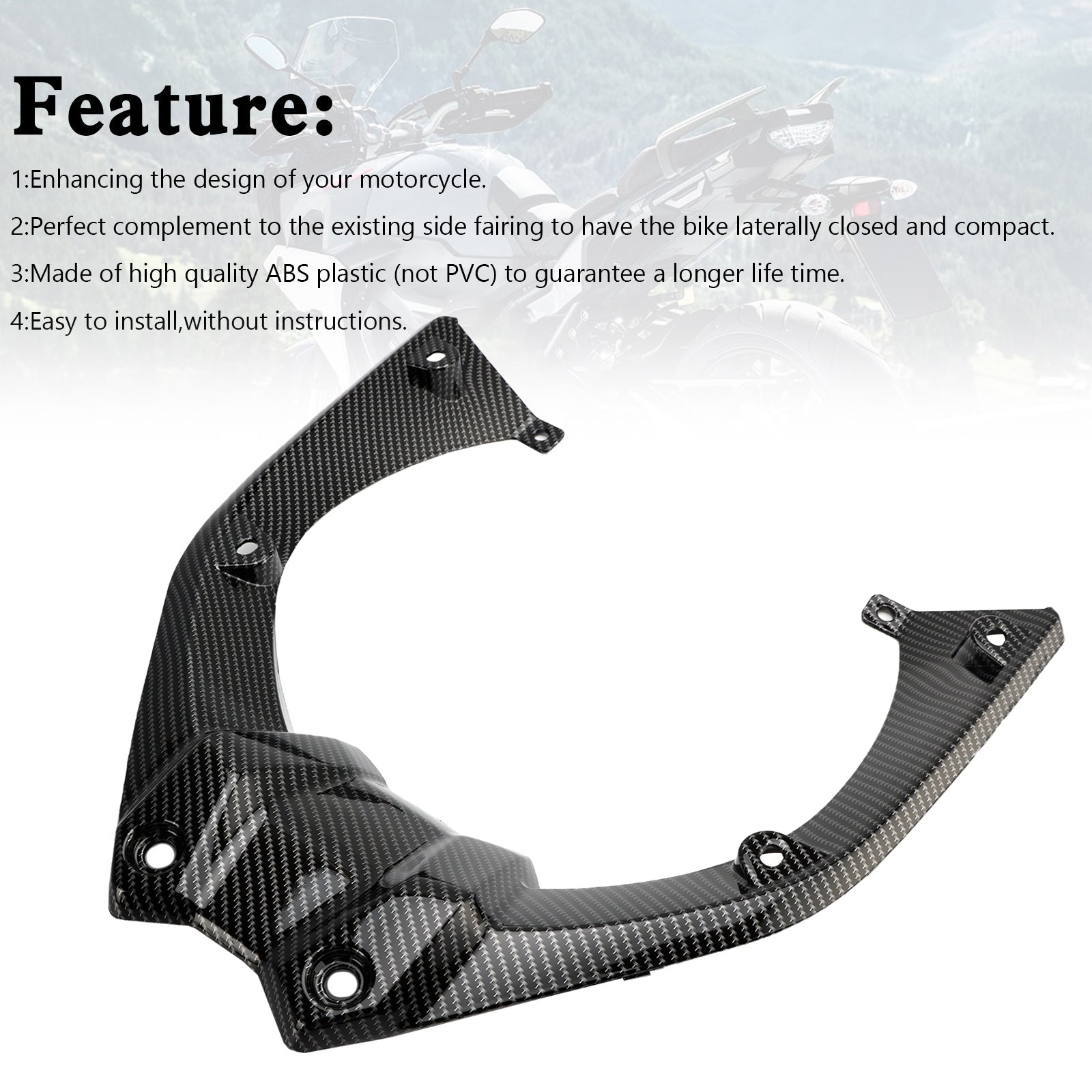 ABS Plastic Front Tank Cover Fairing Panel For Yamaha Tracer 900 / GT 2018-2020