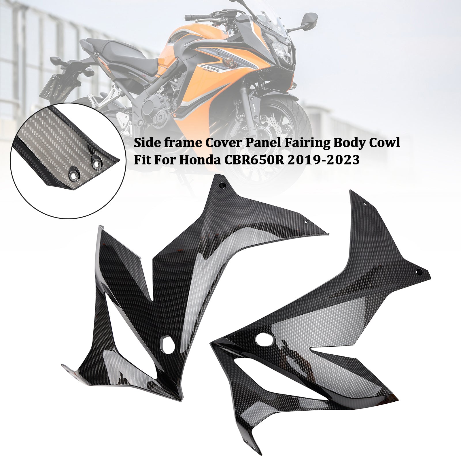 2019-2024 Honda CBR650R Side frame Cover Panel Fairing Body Cowl