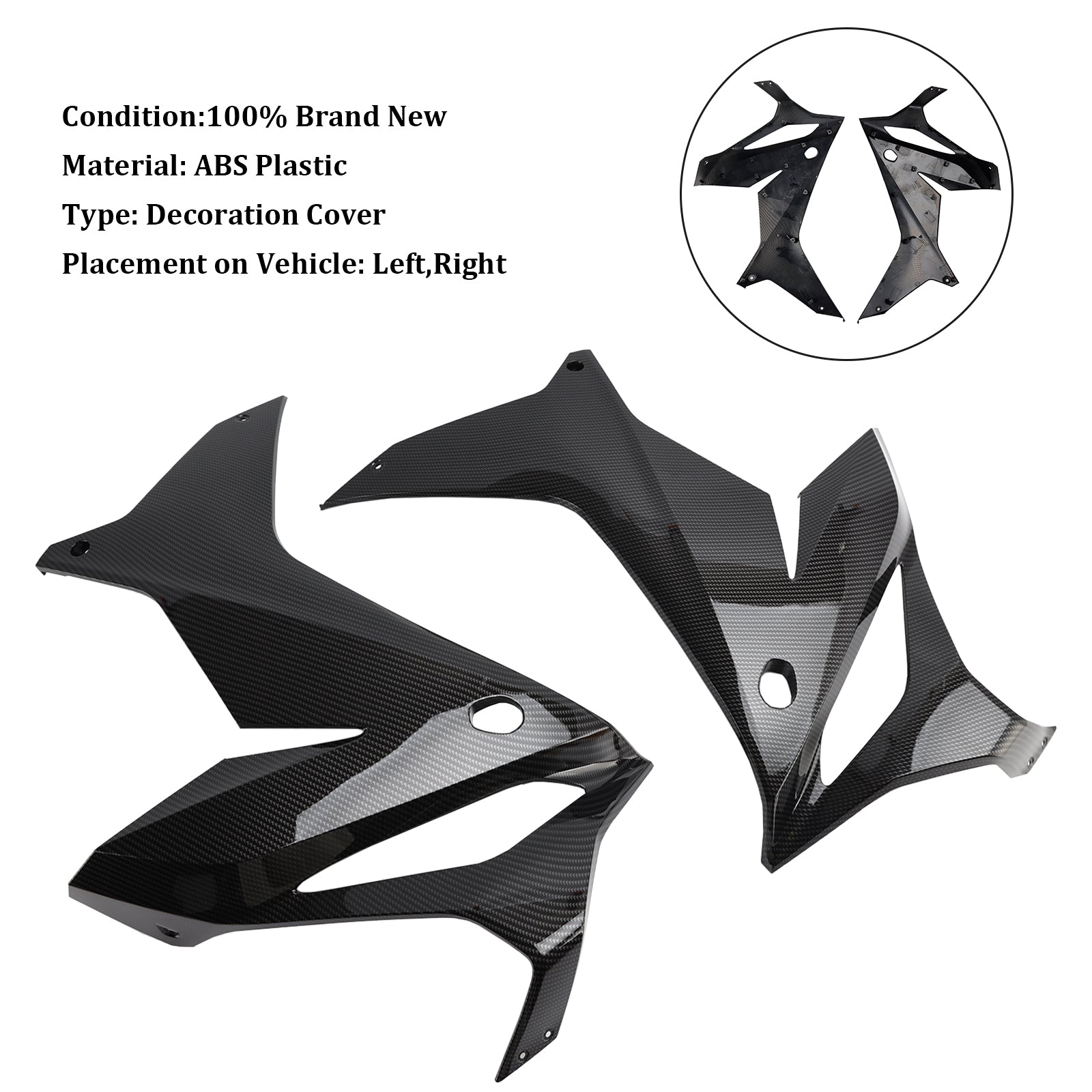 2019-2024 Honda CBR650R Side frame Cover Panel Fairing Body Cowl