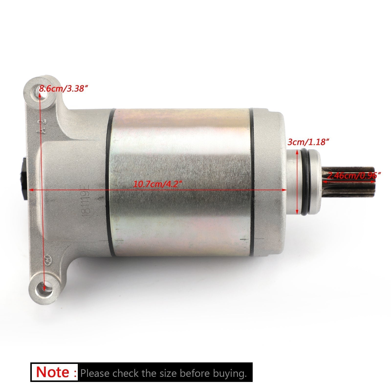 2009-2015 Yamaha YFM550FWA FWAD Grizzly 550 EPS Electric Starter Motor 28P-81890-00