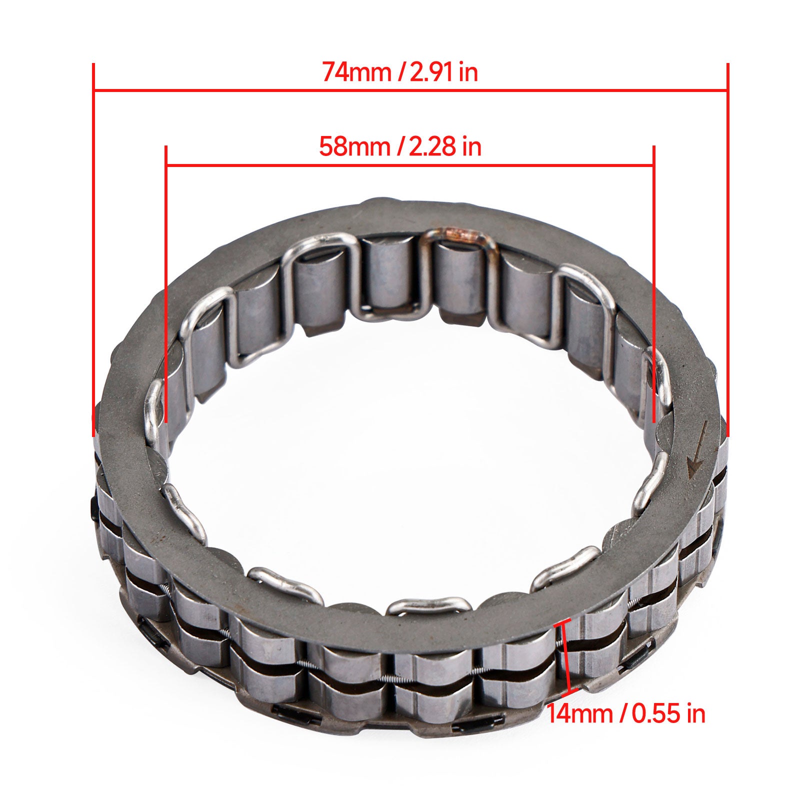 One Way Starter Sprag Clutch Bearing Assy Fit for SPRINT GT, SPRINT ST, SPEED TRIPLE, R , S # T1220078 T1220087