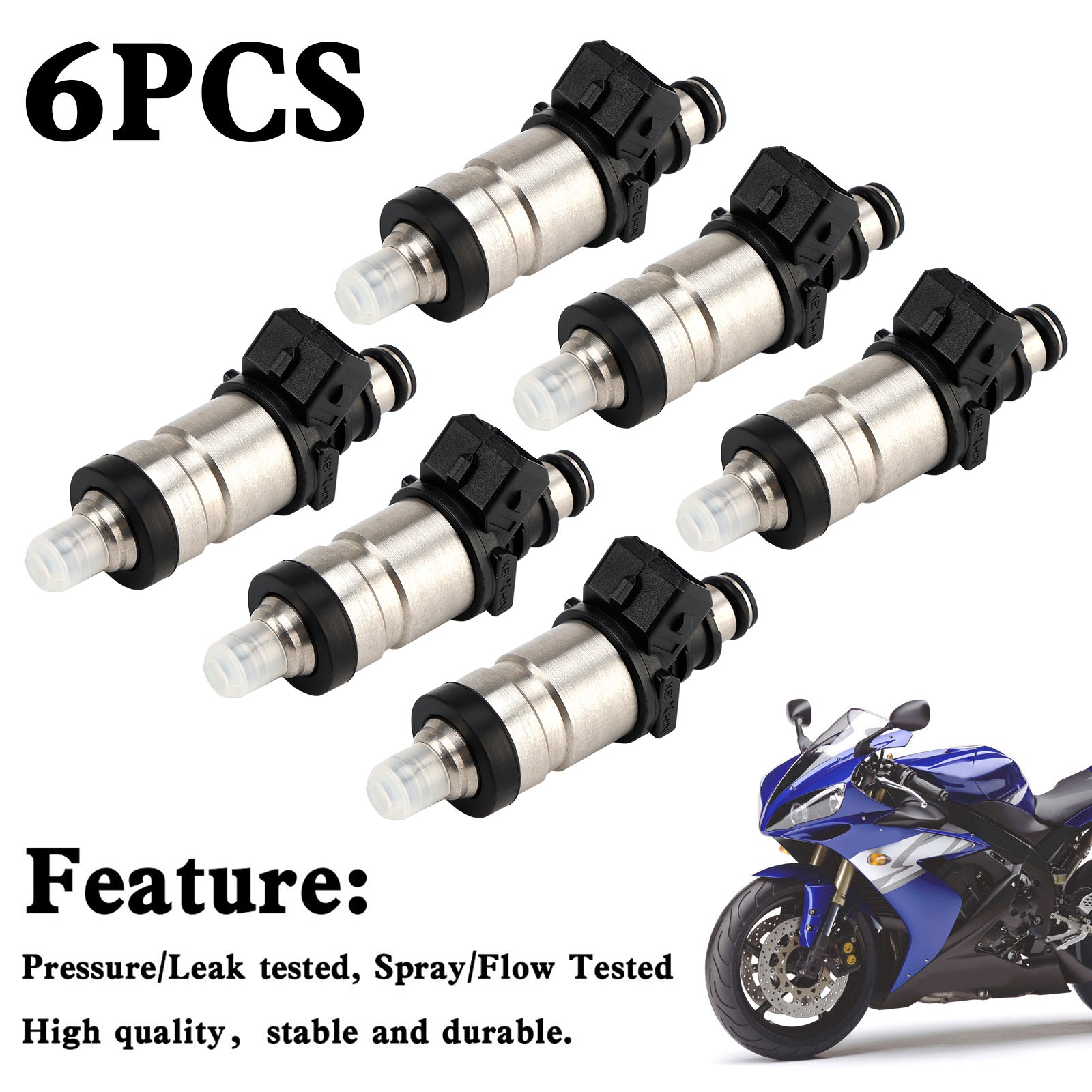 6PCS Yamaha 150/200/225 HP 2 Stroke Fuel Injector 65L-13761-00-00