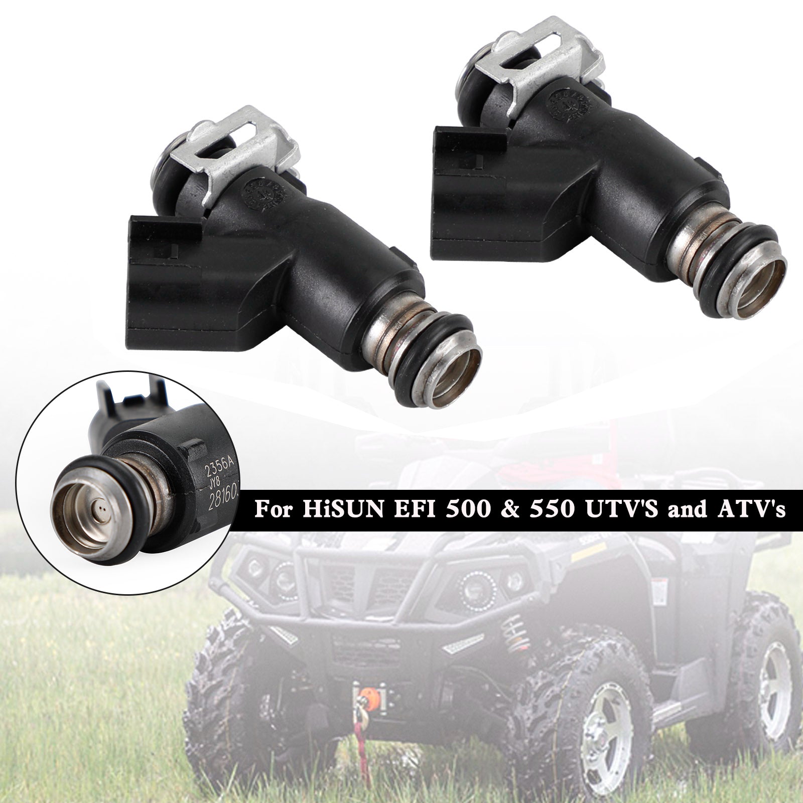 HiSun EFI UTV550 MSU500 HS500 28160355 연료 분사기 16400-004C-0000 2개