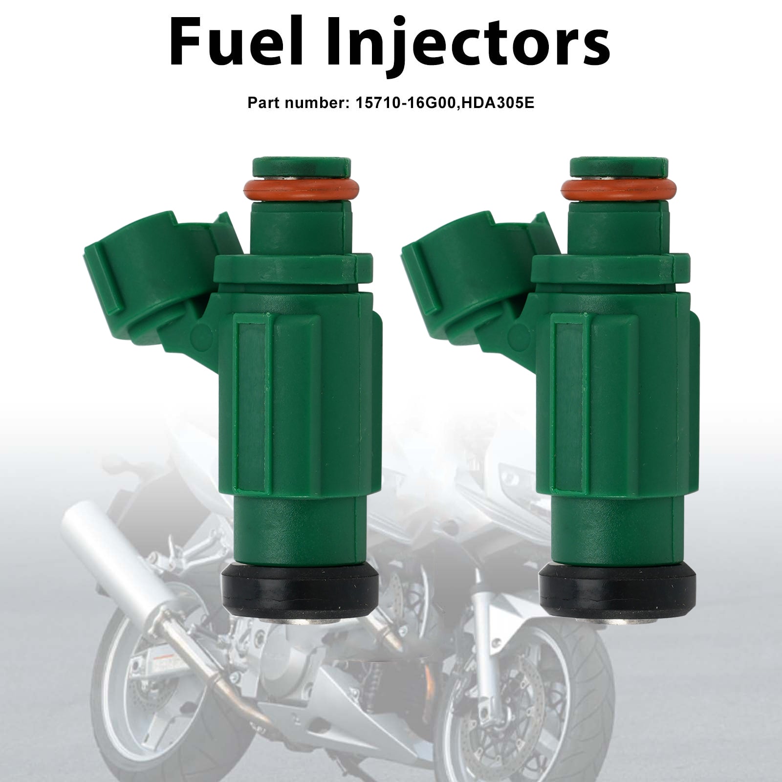 2PC HDA305E Fuel Injectors 15710-16G00 For SUZUKI SV1000 1000S 2003-2007