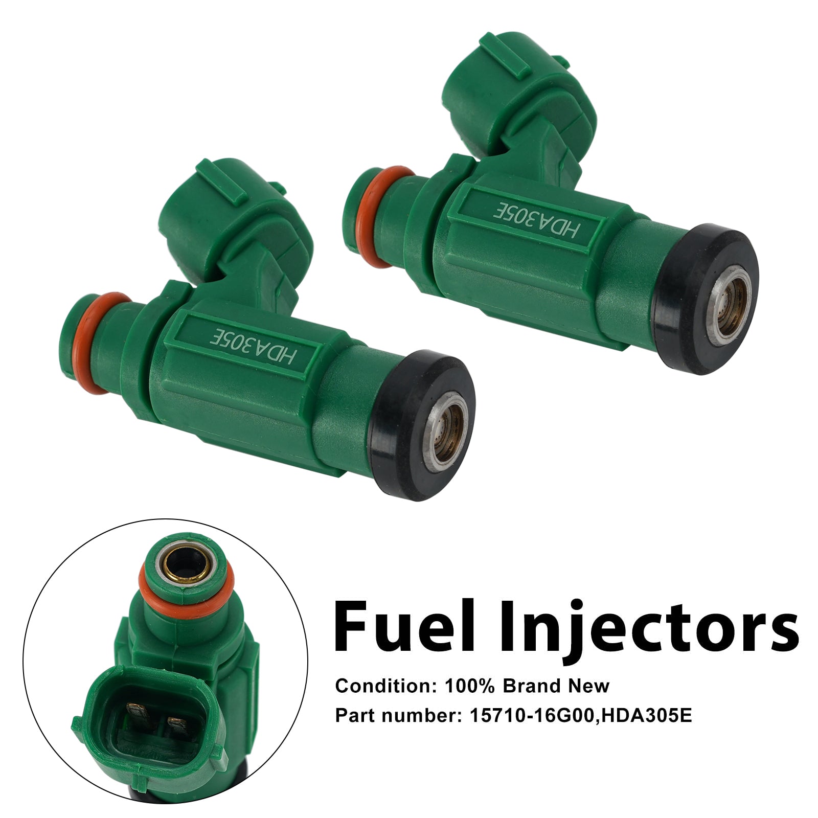 2PC HDA305E Fuel Injectors 15710-16G00 For SUZUKI SV1000 1000S 2003-2007