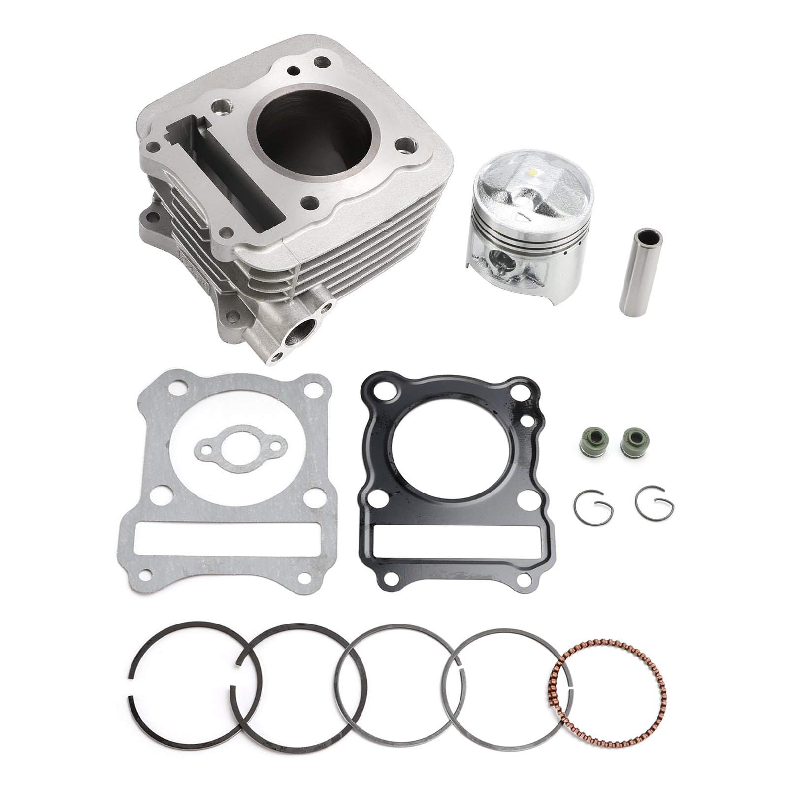 125cc Cylinder Domed Piston Kit For Suzuki GN 125 1994-2001 GS 125 1982-1999