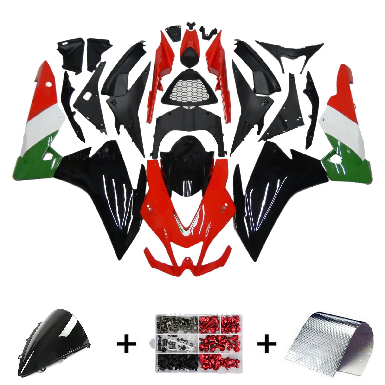 Amotopart Aprilia RSV4 1000 2009-2015 Fairing Kit Bodywork Plastic ABS